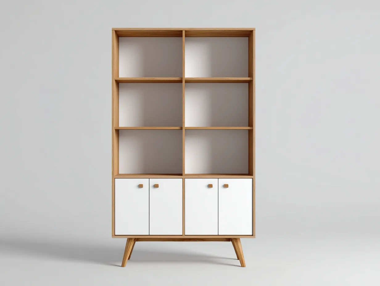 Estanterías madera 80x40x160 cm blanco almacenamiento moderno vertical-Mitaaloft