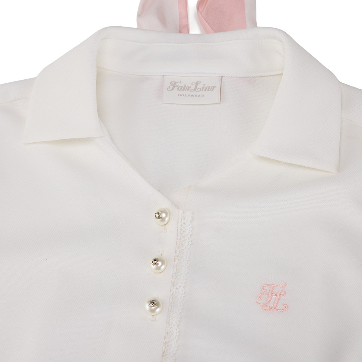 Scarf Set Open-neck T-Shirt