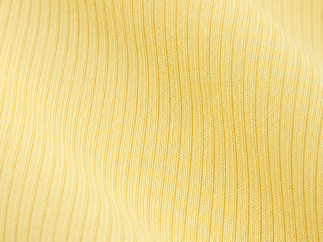 Fine-gauge ribbed knit close-up