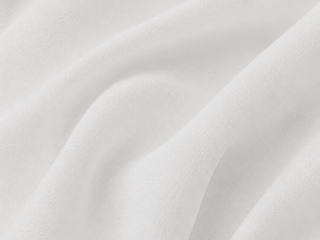 Featherlight crepe drape