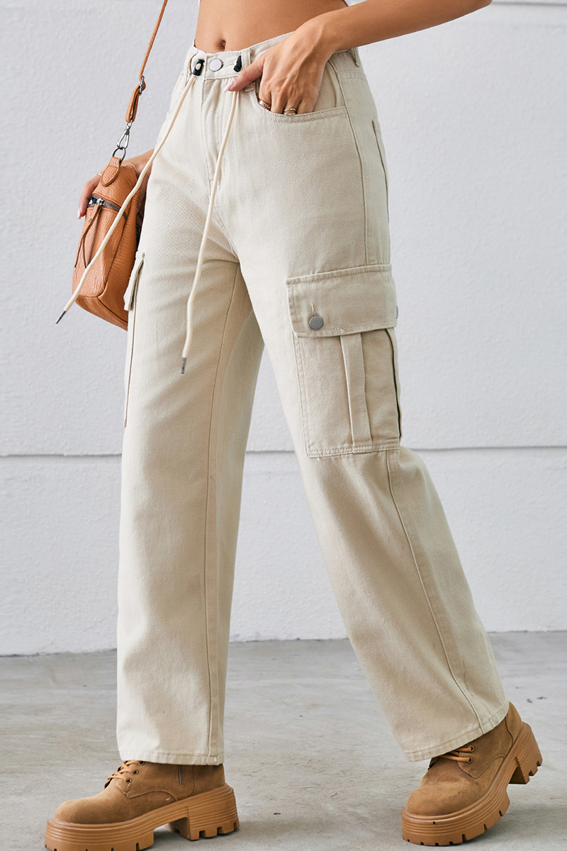 Women's Washable Adjustable Drawstring Jeans