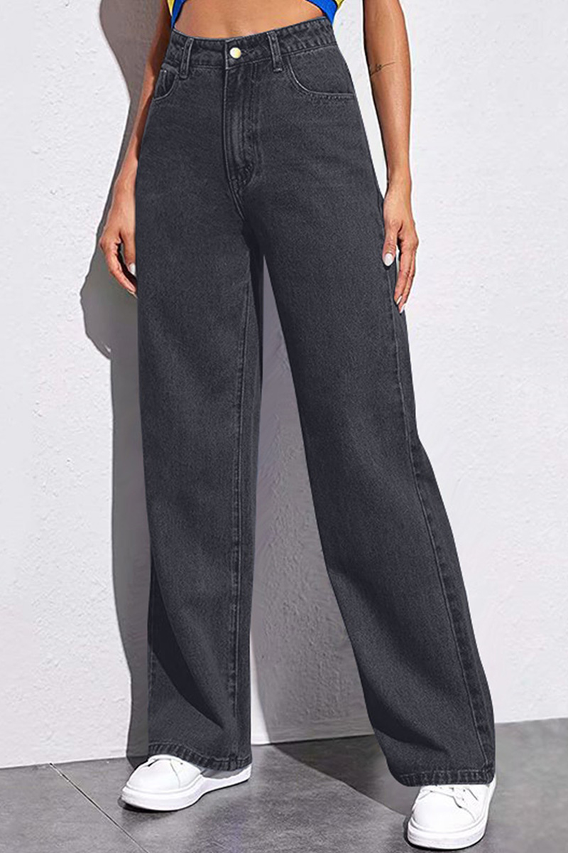 Women's Vintage Dropped Hem Jeans