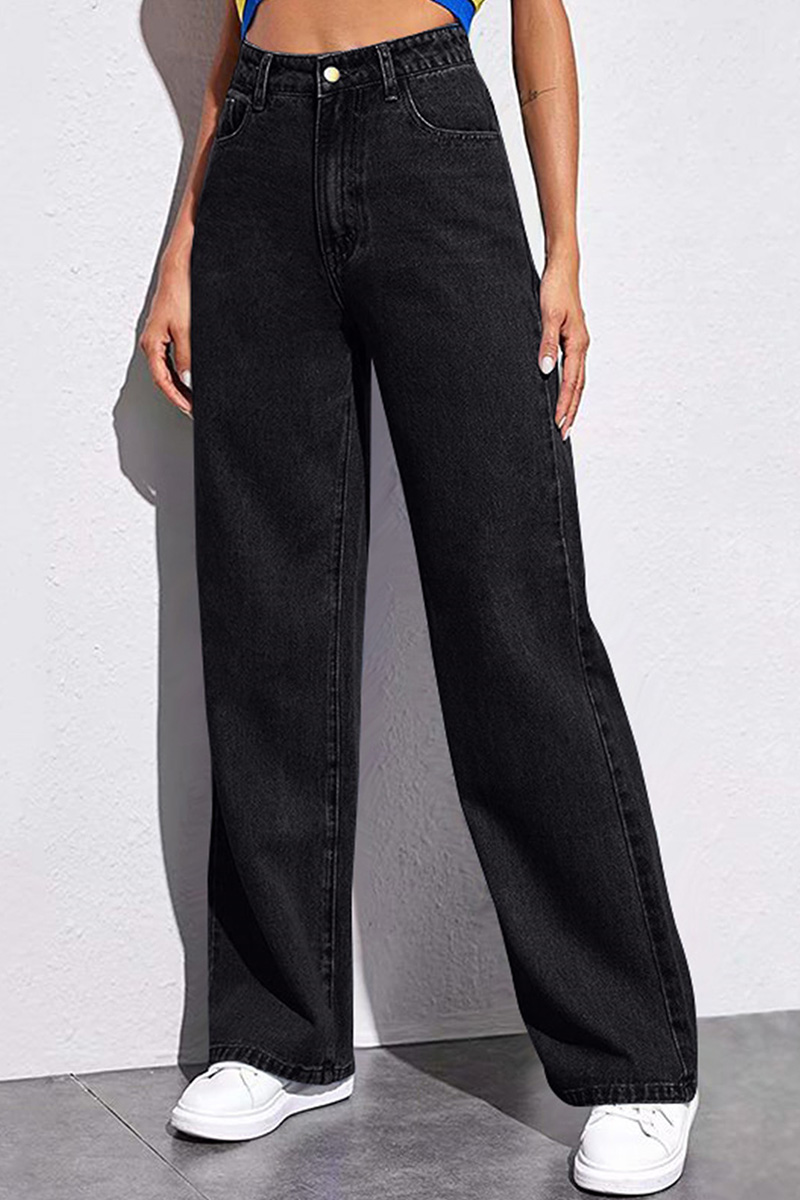 Women's Vintage Dropped Hem Jeans