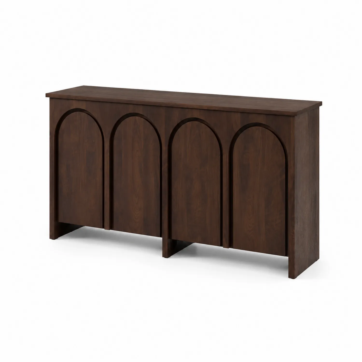 Buffet en bois avec portes arquées