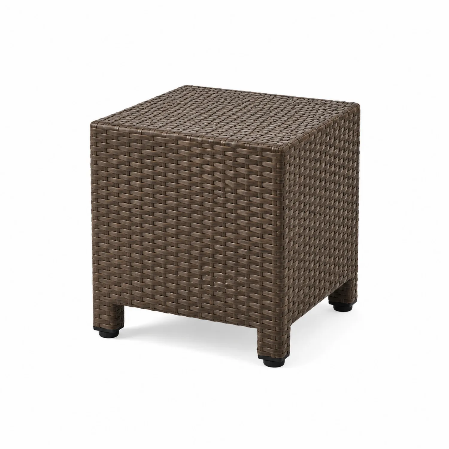 Table d'appoint en rotin synthétique Marron 40x40x45 cm