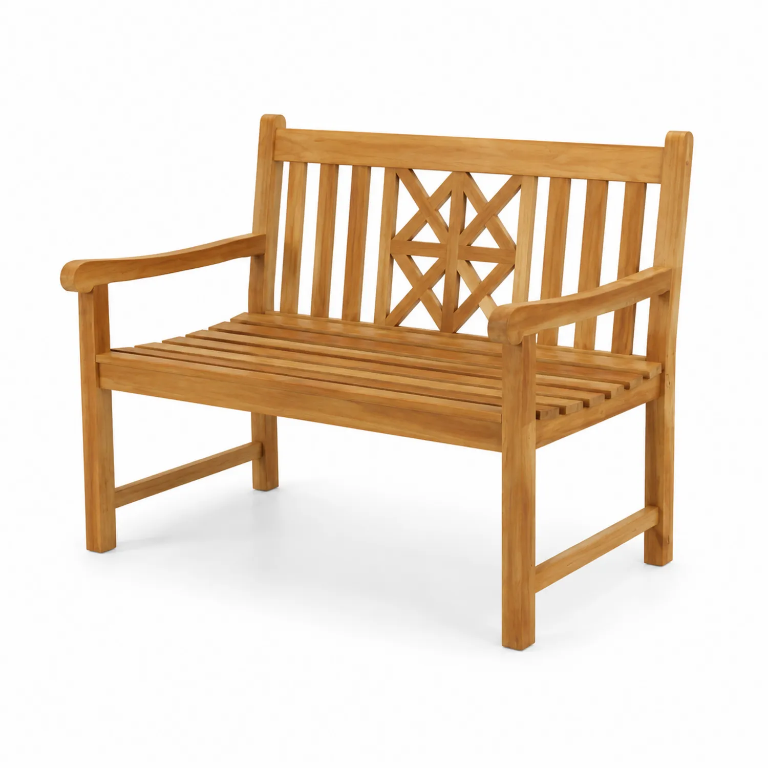 Banc d'extérieur en bois de teck