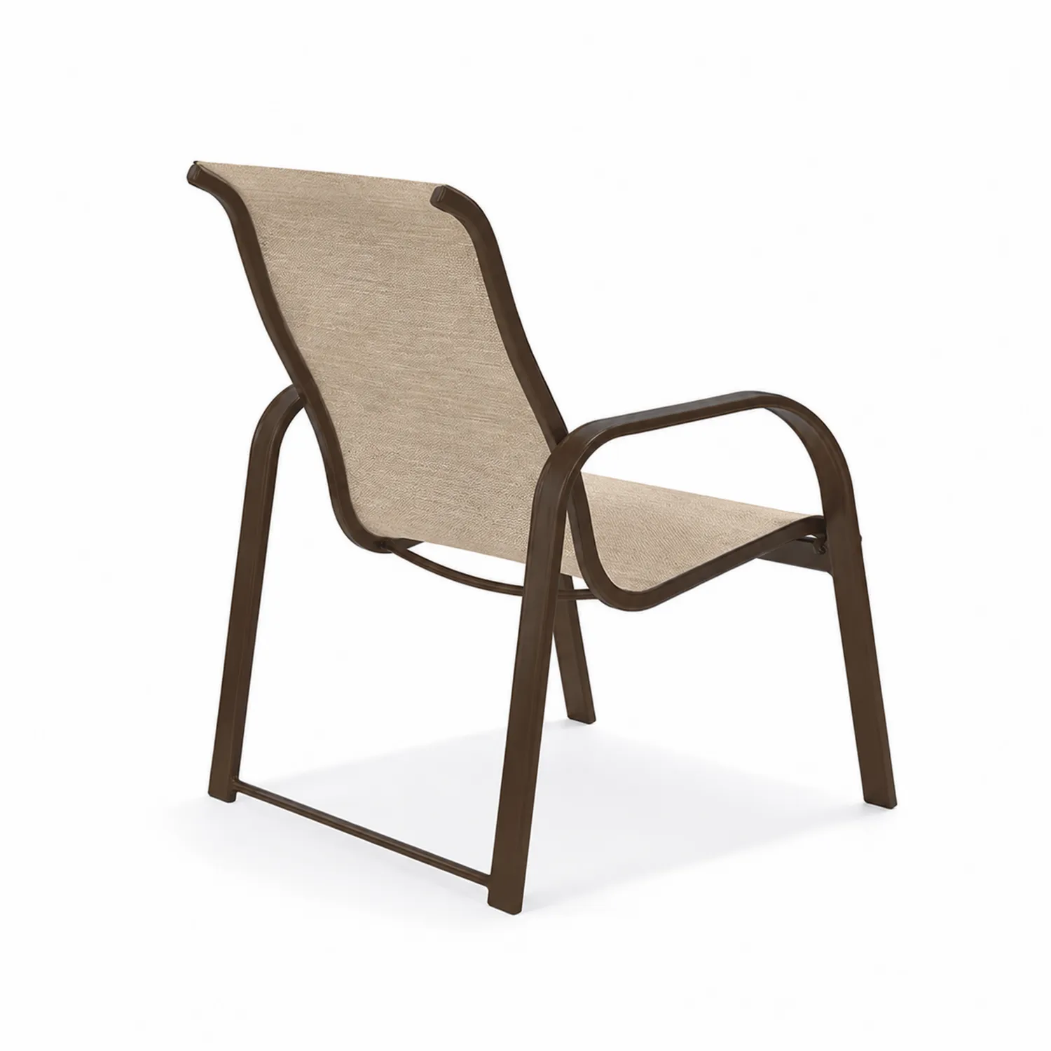Chaise de jardin en métal avec assise en textilène