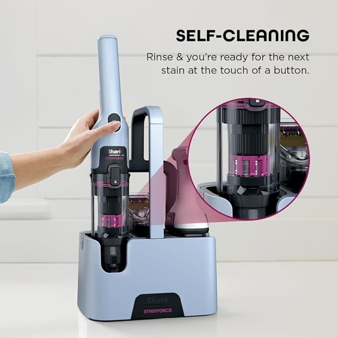 Shark StainForce Handheld Spot & Stain Cleaner with Storage Caddy & Crevice Tool - HX101