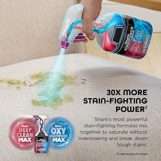 Shark StainForce Handheld Spot & Stain Cleaner with Storage Caddy & Crevice Tool - HX101