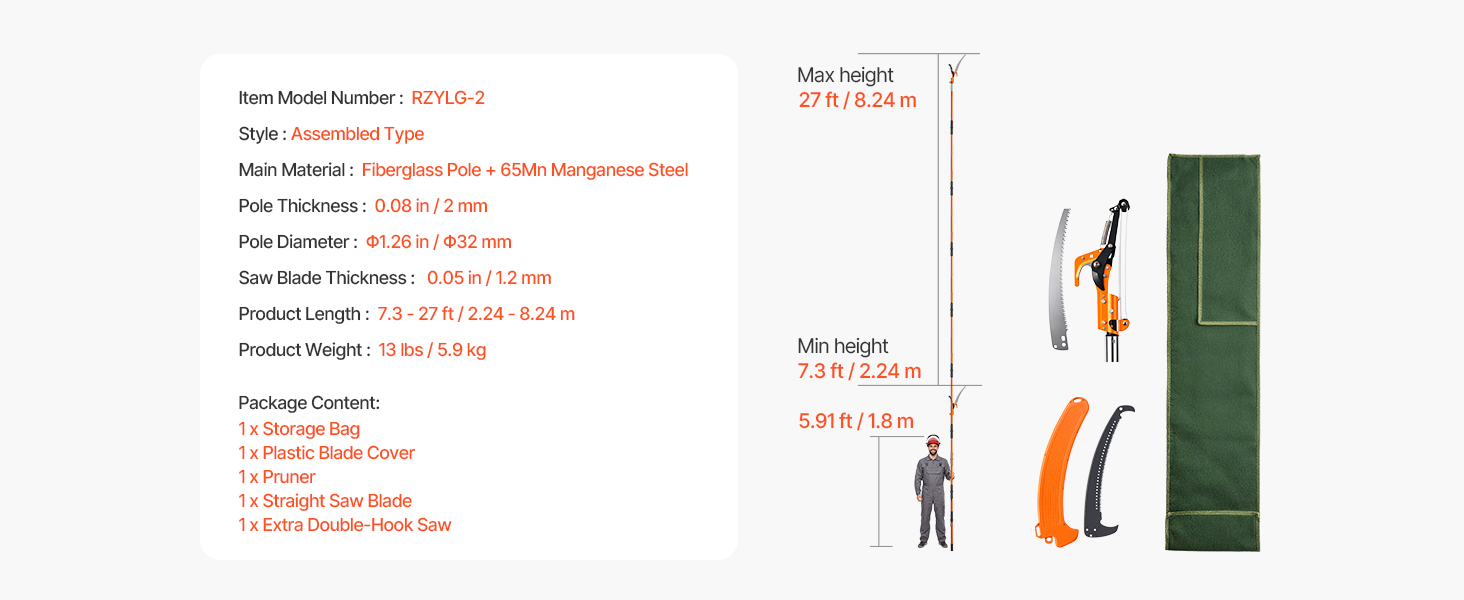tree trimmer with extension pole
