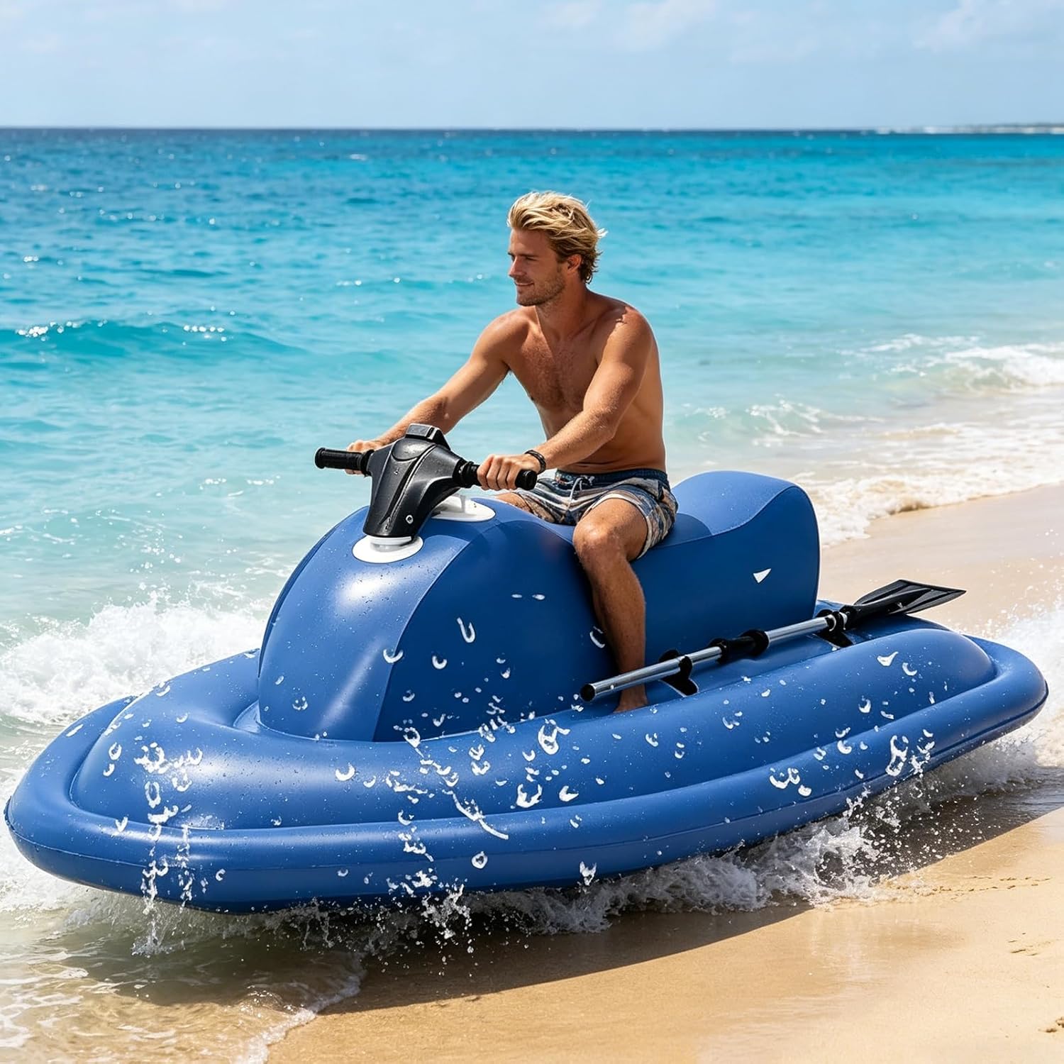 Electric Jet SIK.Inflatable Boat with Motor,Jet Boat,Electric Surfboard，1-2 Persons Water Propulsion Jet Ski,& Kids, Diving, Swimming, Kayaking Nothruster