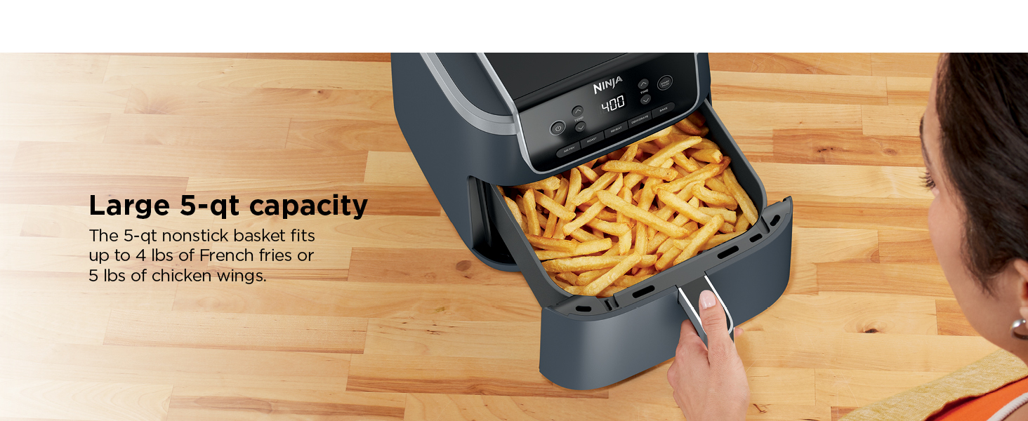 Large 5 QT capacity