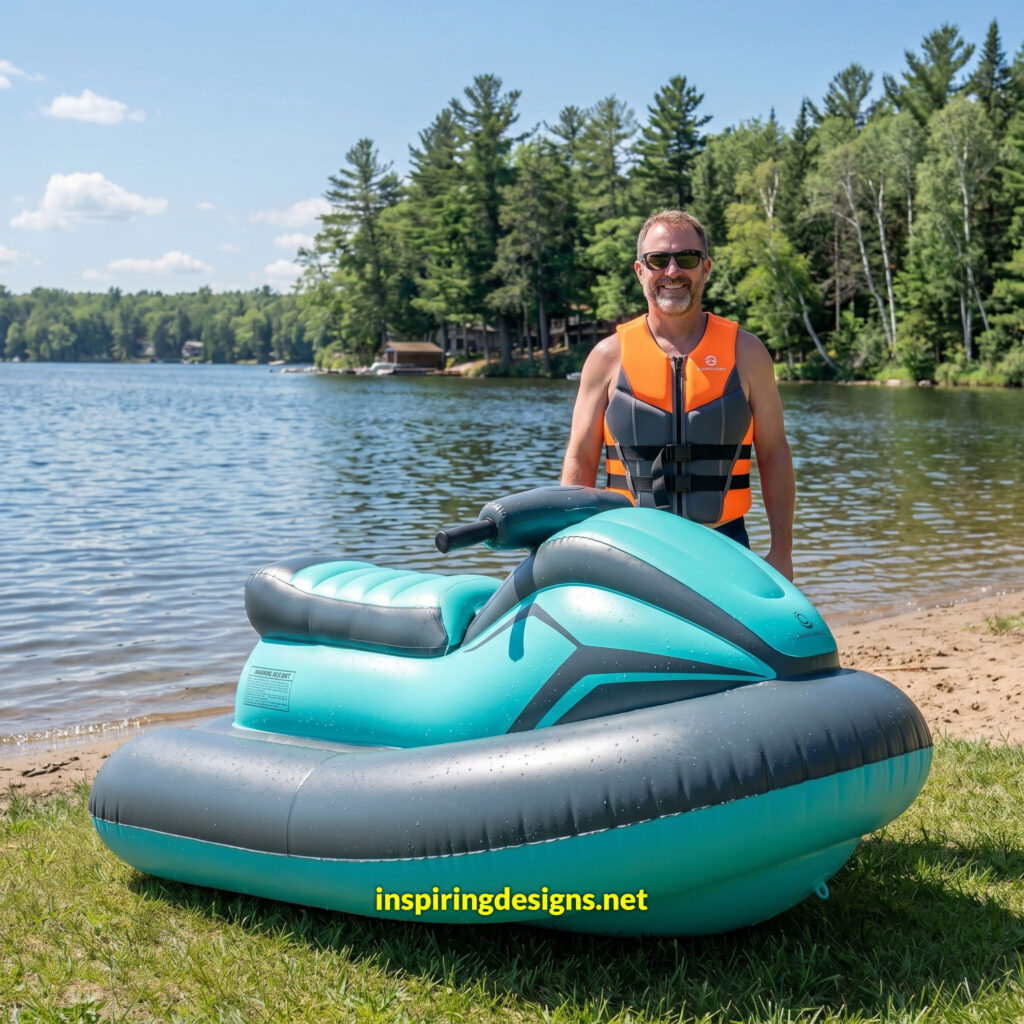 Electric Jet SIK.Inflatable Boat with Motor,Jet Boat,Electric Surfboard，1-2 Persons Water Propulsion Jet Ski,& Kids, Diving, Swimming, Kayaking Nothruster