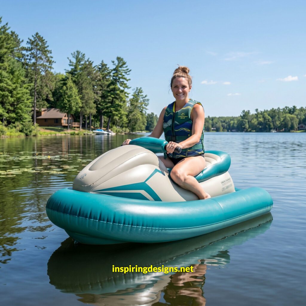 Electric Jet SIK.Inflatable Boat with Motor,Jet Boat,Electric Surfboard，1-2 Persons Water Propulsion Jet Ski,& Kids, Diving, Swimming, Kayaking Nothruster