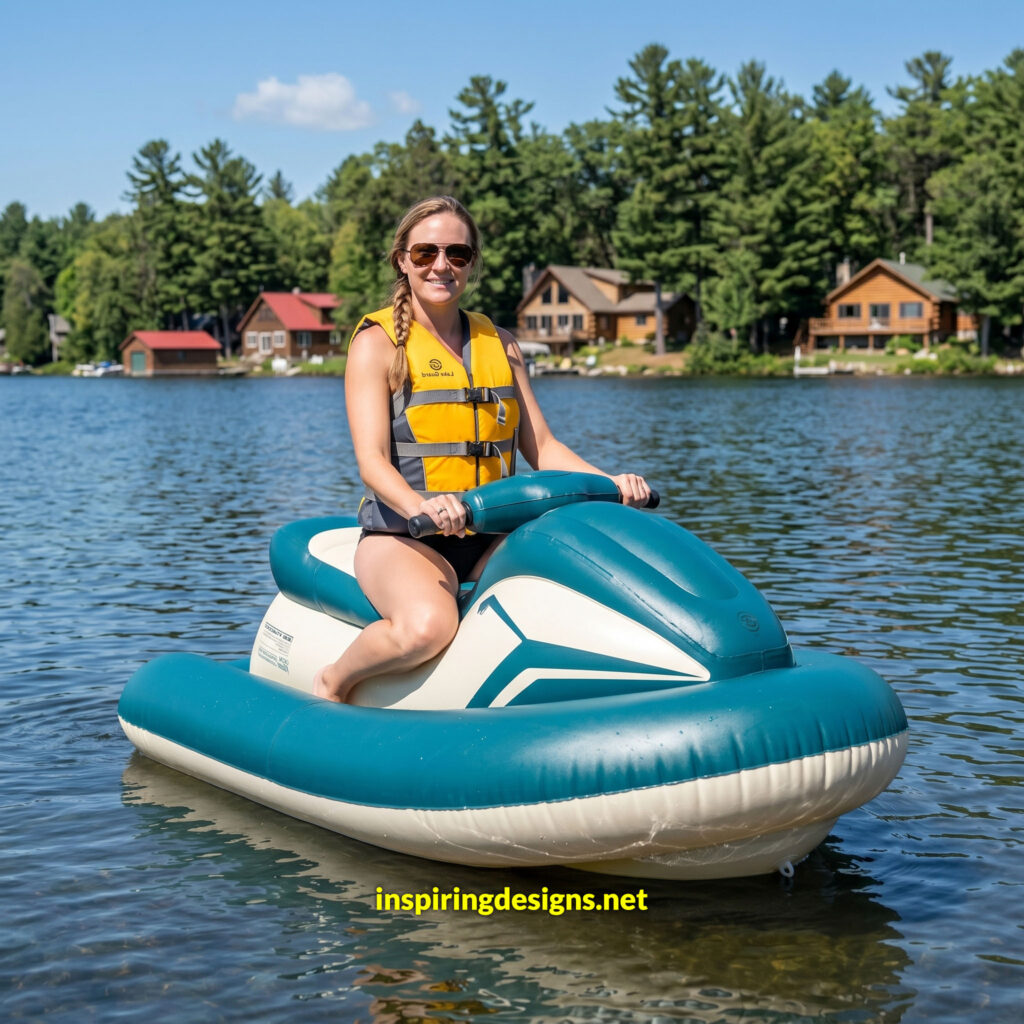 Electric Jet SIK.Inflatable Boat with Motor,Jet Boat,Electric Surfboard，1-2 Persons Water Propulsion Jet Ski,& Kids, Diving, Swimming, Kayaking Nothruster