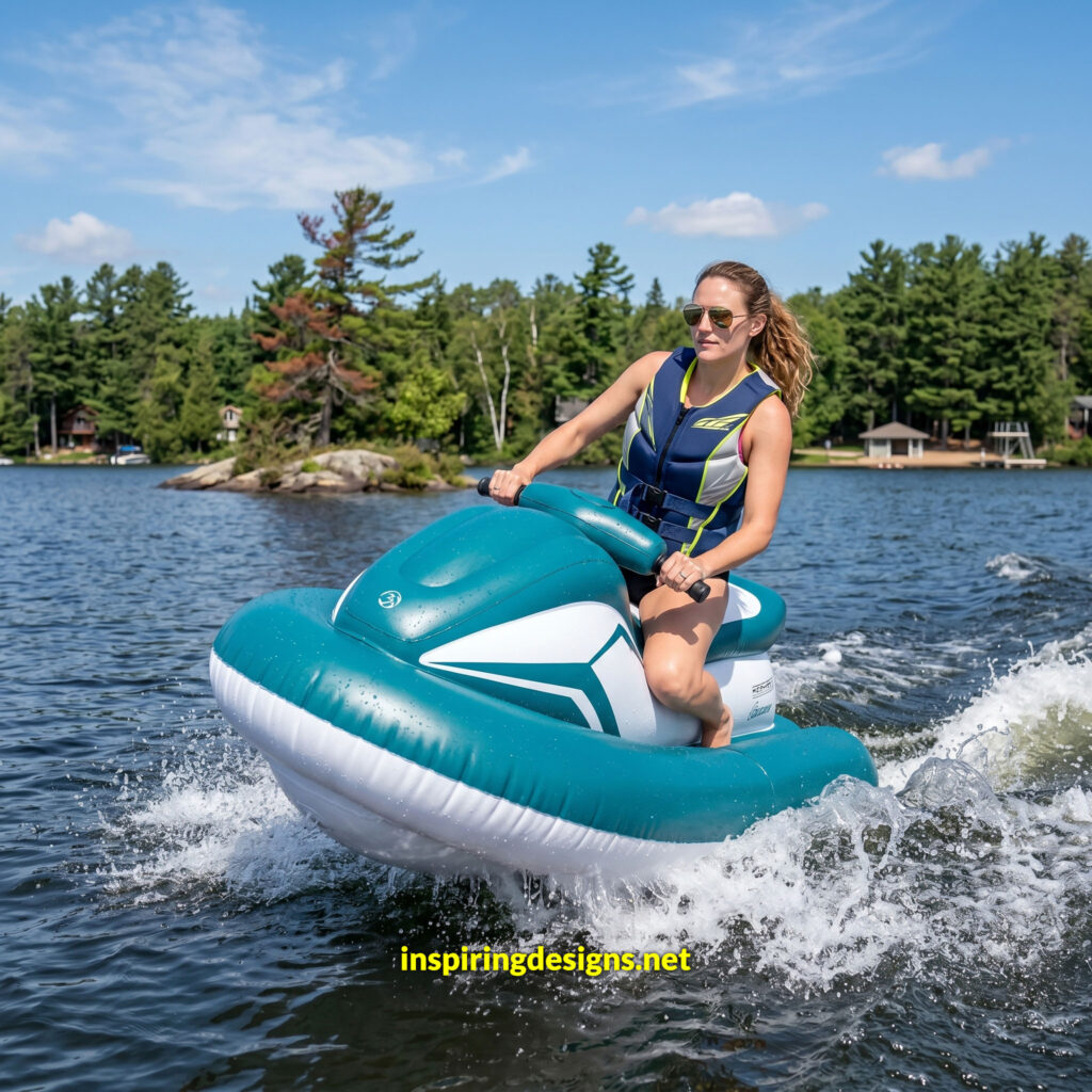 Electric Jet SIK.Inflatable Boat with Motor,Jet Boat,Electric Surfboard，1-2 Persons Water Propulsion Jet Ski,& Kids, Diving, Swimming, Kayaking Nothruster