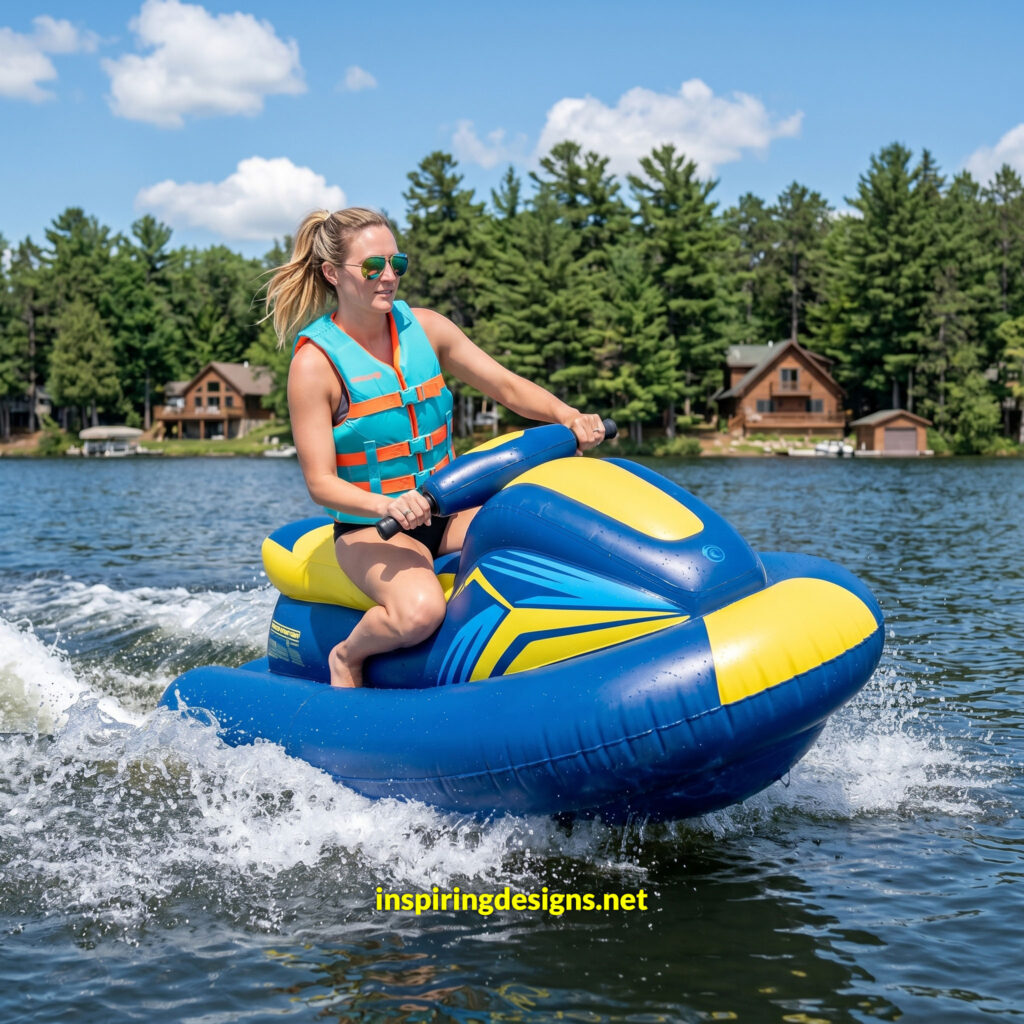 Electric Jet SIK.Inflatable Boat with Motor,Jet Boat,Electric Surfboard，1-2 Persons Water Propulsion Jet Ski,& Kids, Diving, Swimming, Kayaking Nothruster