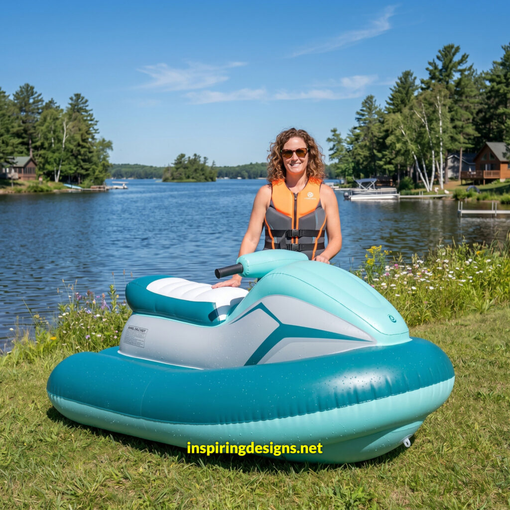 Electric Jet SIK.Inflatable Boat with Motor,Jet Boat,Electric Surfboard，1-2 Persons Water Propulsion Jet Ski,& Kids, Diving, Swimming, Kayaking Nothruster