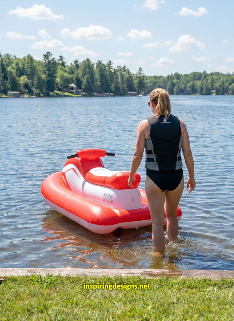 Electric Jet SIK.Inflatable Boat with Motor,Jet Boat,Electric Surfboard，1-2 Persons Water Propulsion Jet Ski,& Kids, Diving, Swimming, Kayaking Nothruster