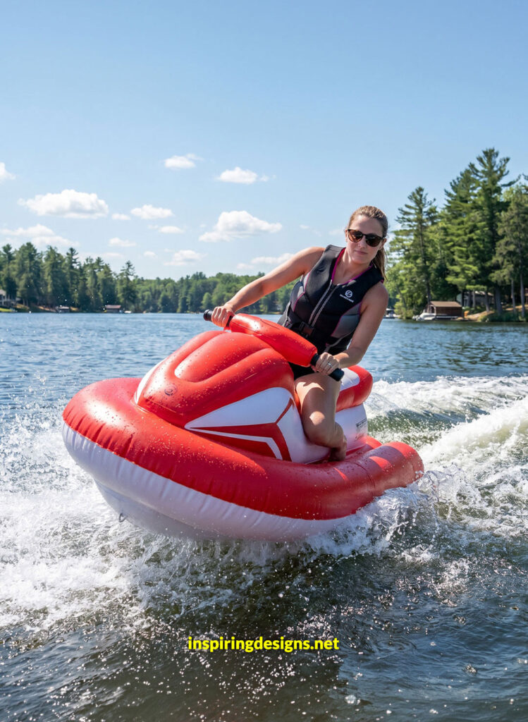 Electric Jet SIK.Inflatable Boat with Motor,Jet Boat,Electric Surfboard，1-2 Persons Water Propulsion Jet Ski,& Kids, Diving, Swimming, Kayaking Nothruster