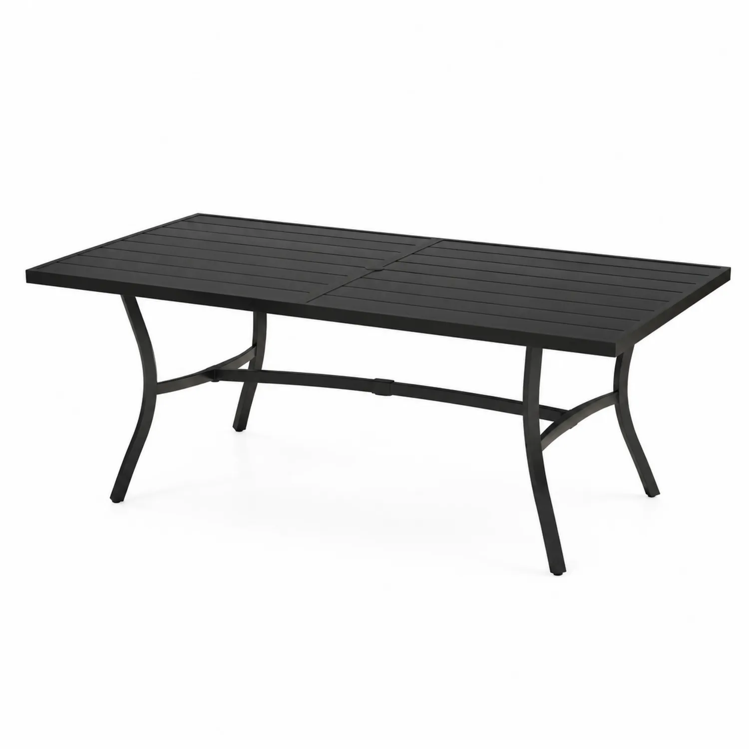 Table de jardin en aluminium noir-Elpitorin