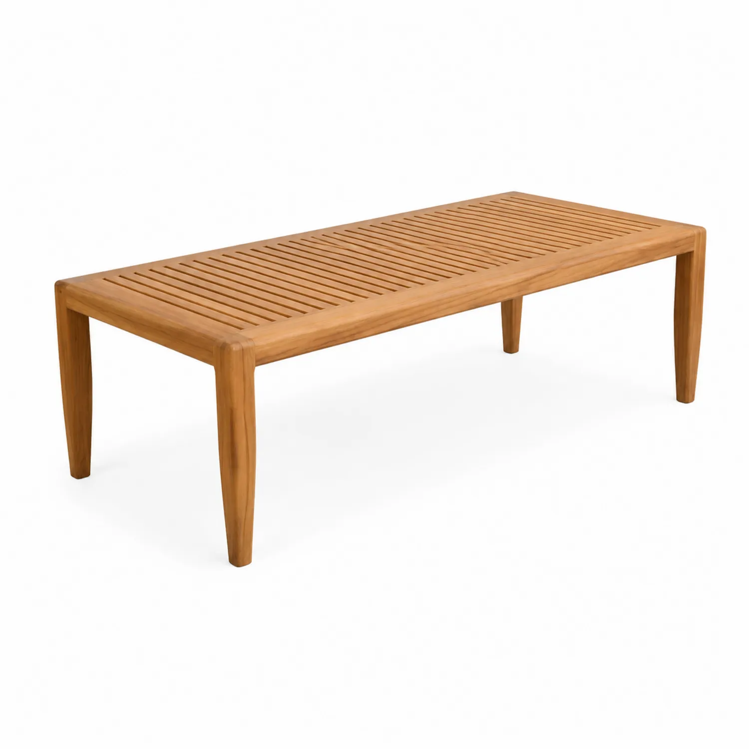 Table de jardin en bois de teck 180x90x75 cm-Elpitorin