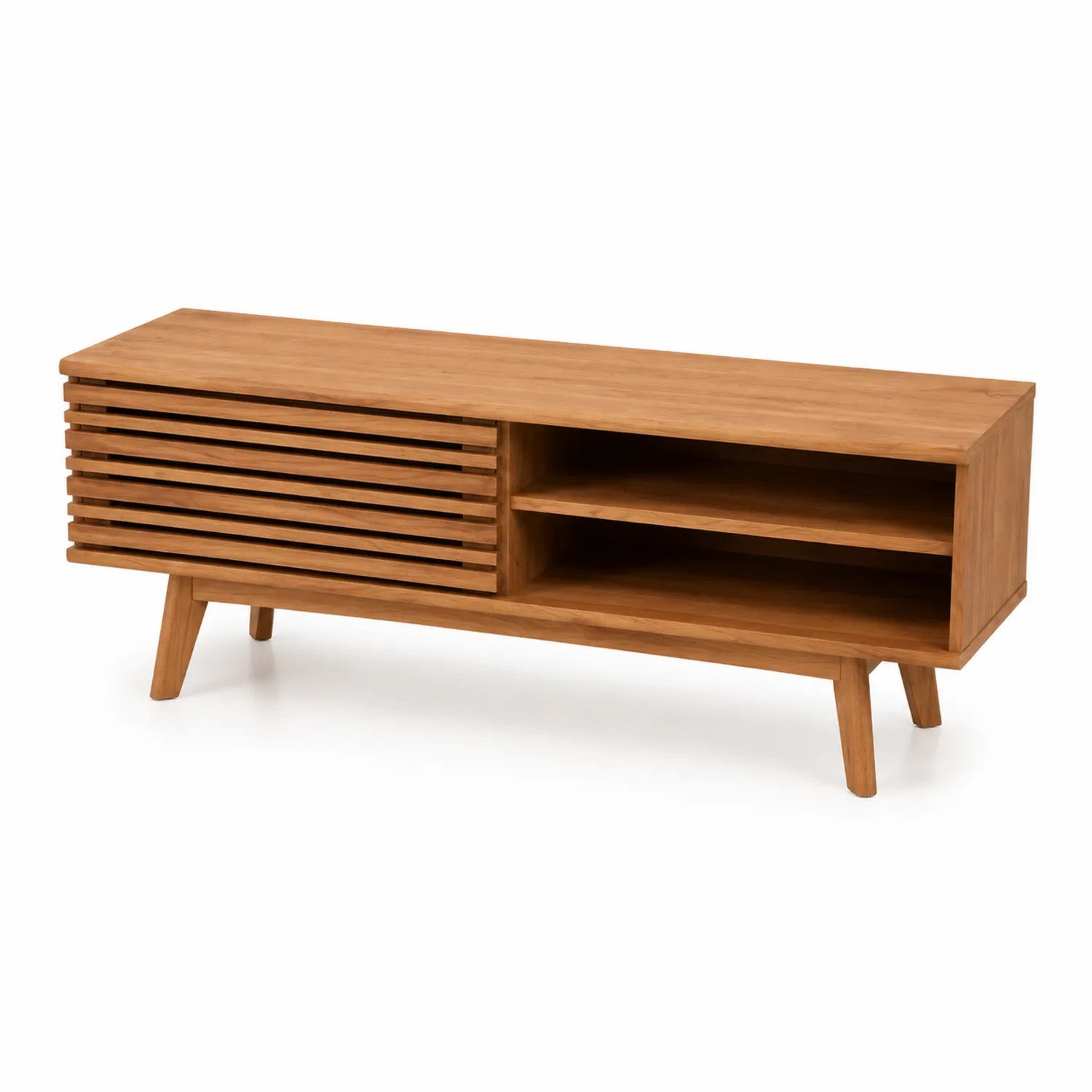Meuble TV en bois de chêne 150x40x50 cm Marron-Elpitorin