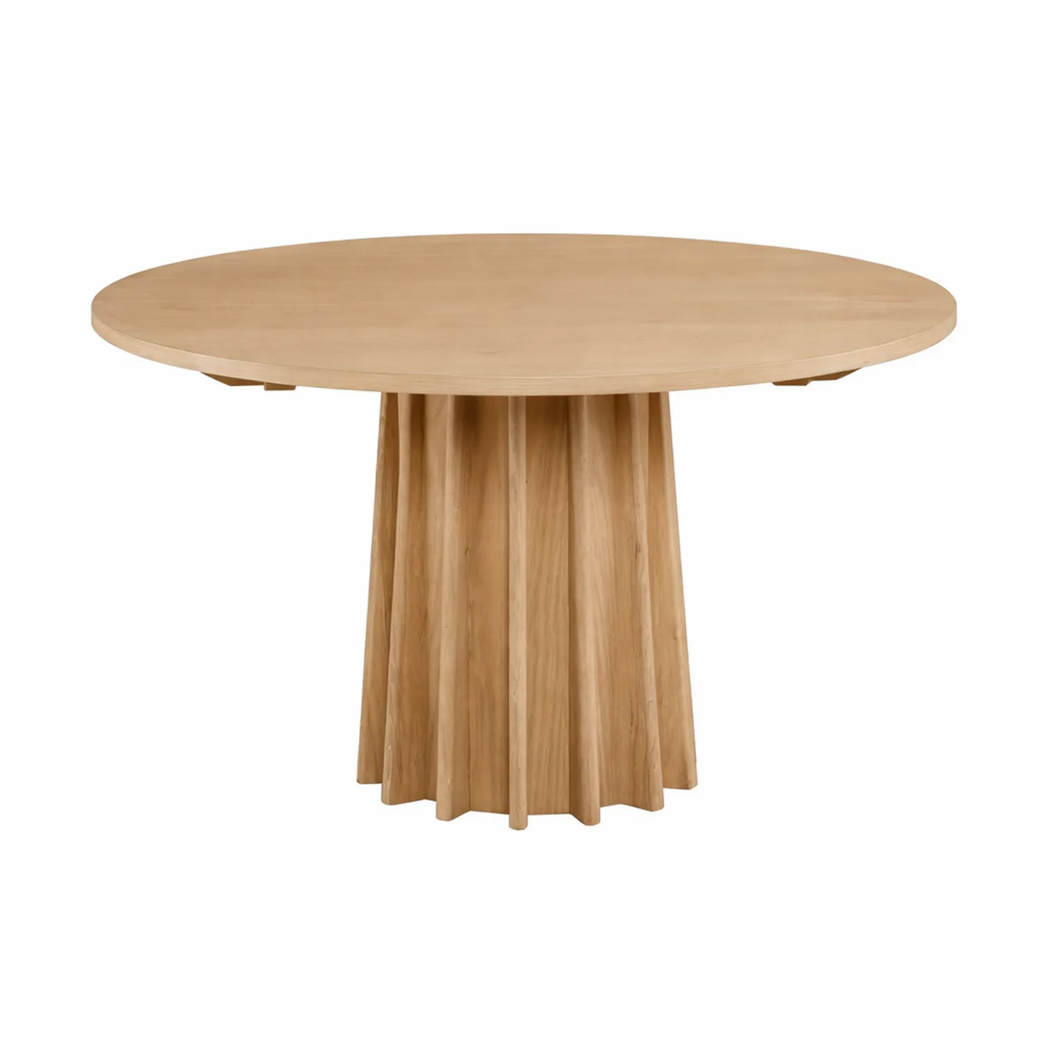 Table ronde en bois Chêne clair Ø120 cm-Elpitorin