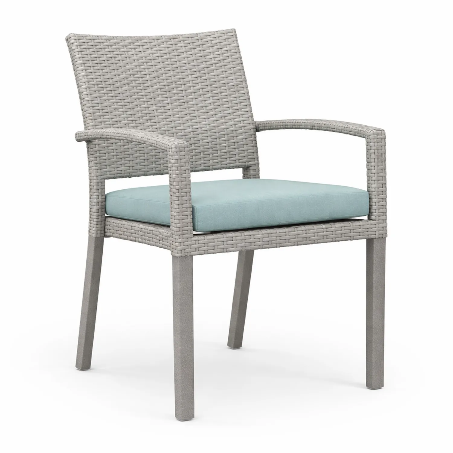 Chaise de Jardin en Résine avec Coussin Bleu-Elpitorin