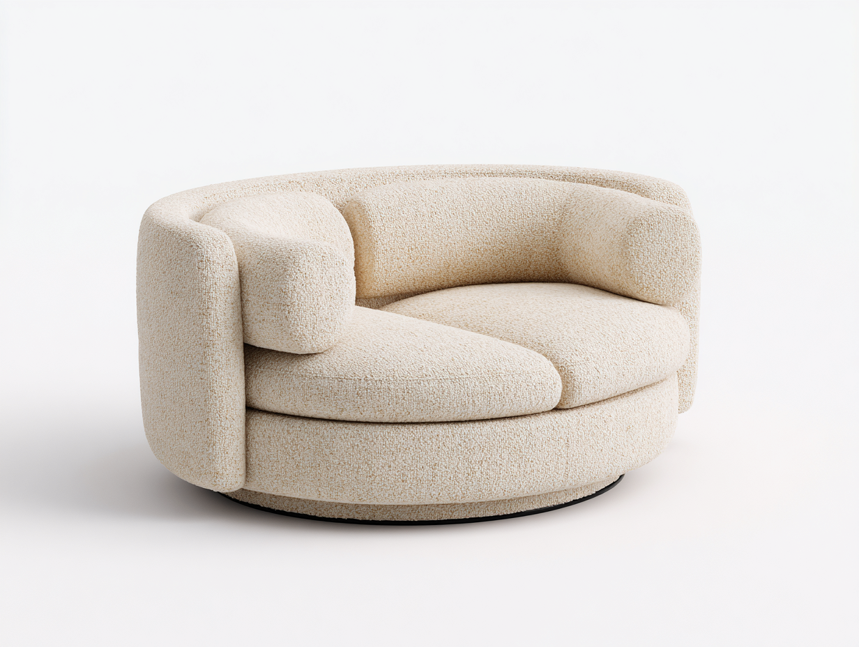 Sofás 2 plazas 160x90x75 cm tapizado en tela color beige con cojín incluido - diseño moderno-Ramoniadwell
