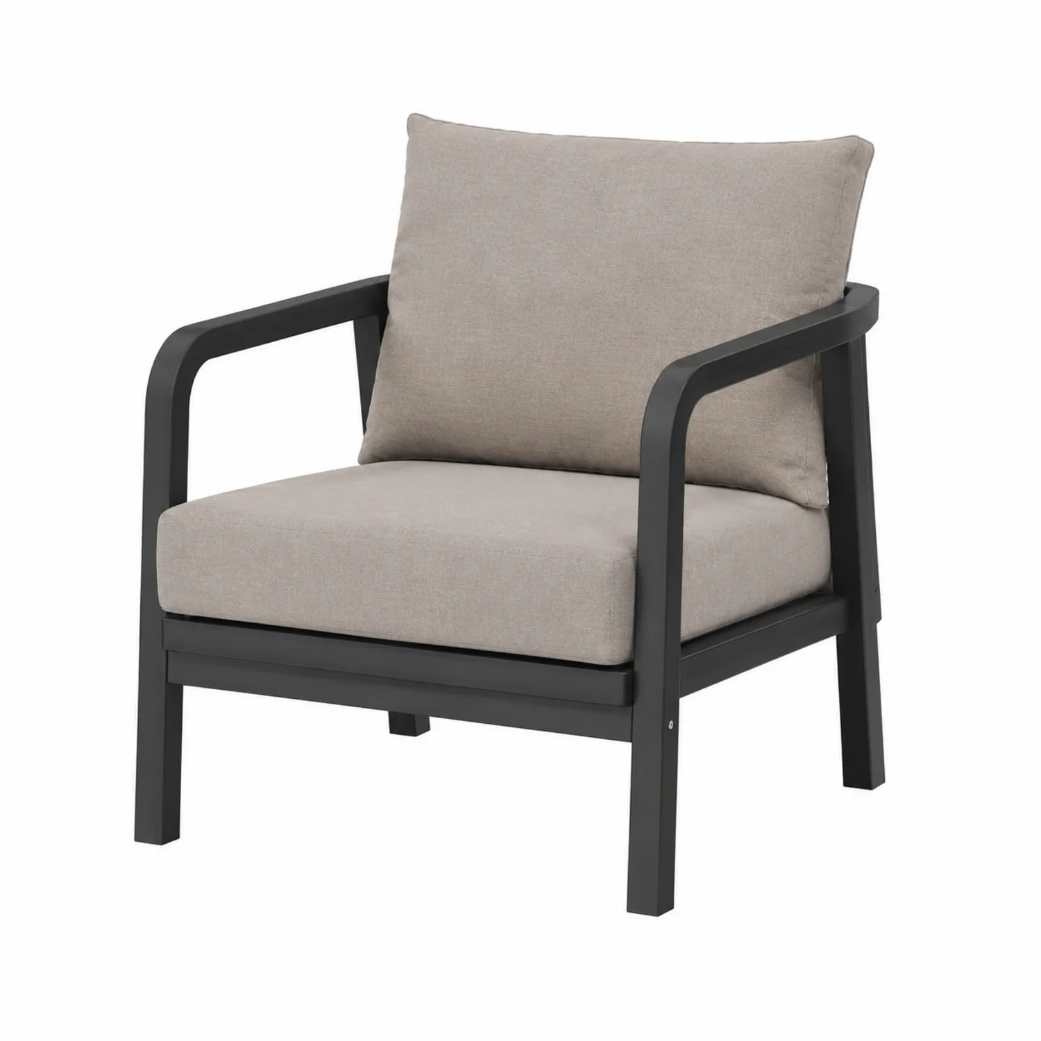 Fauteuil en aluminium avec coussins en polyester