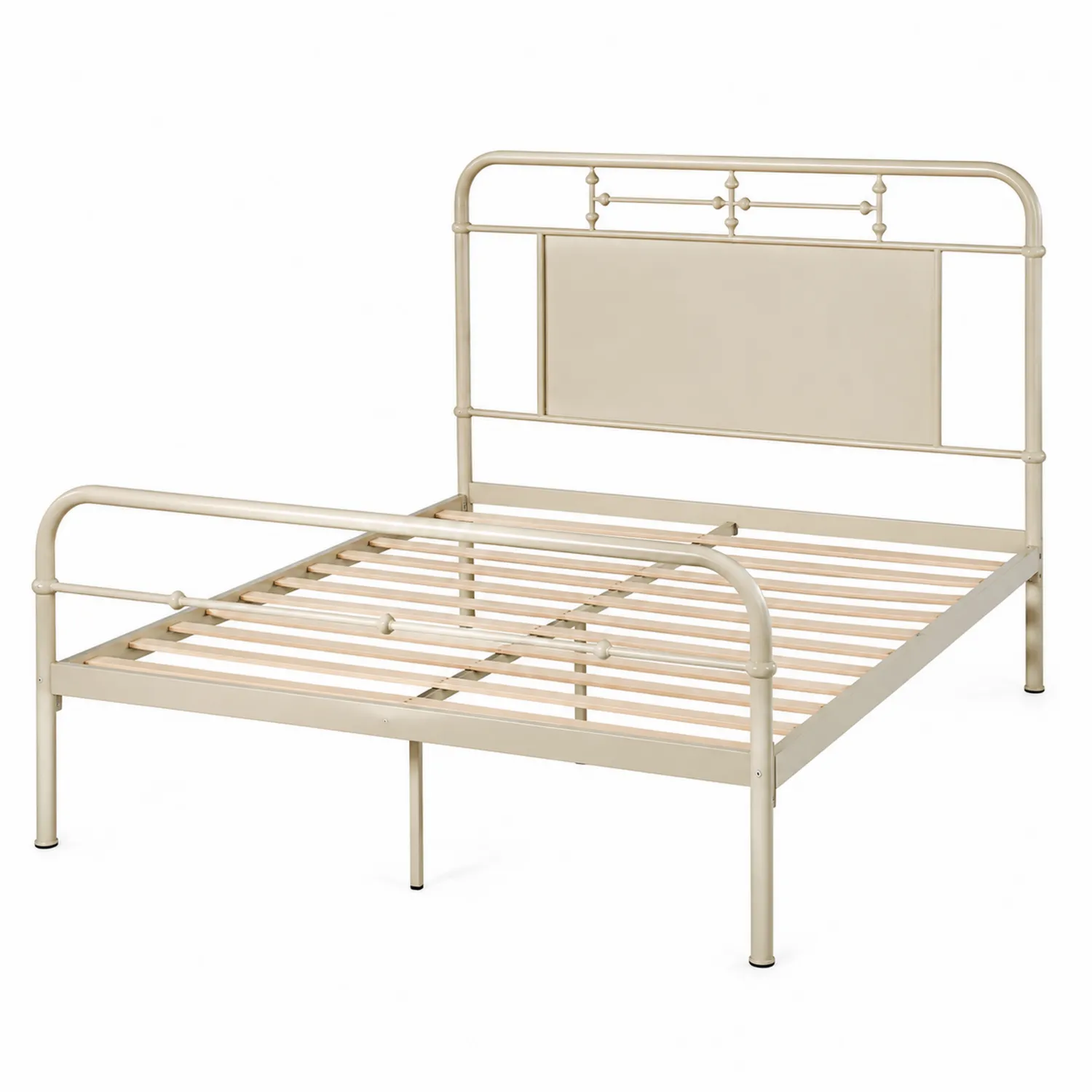 Lit en métal beige
