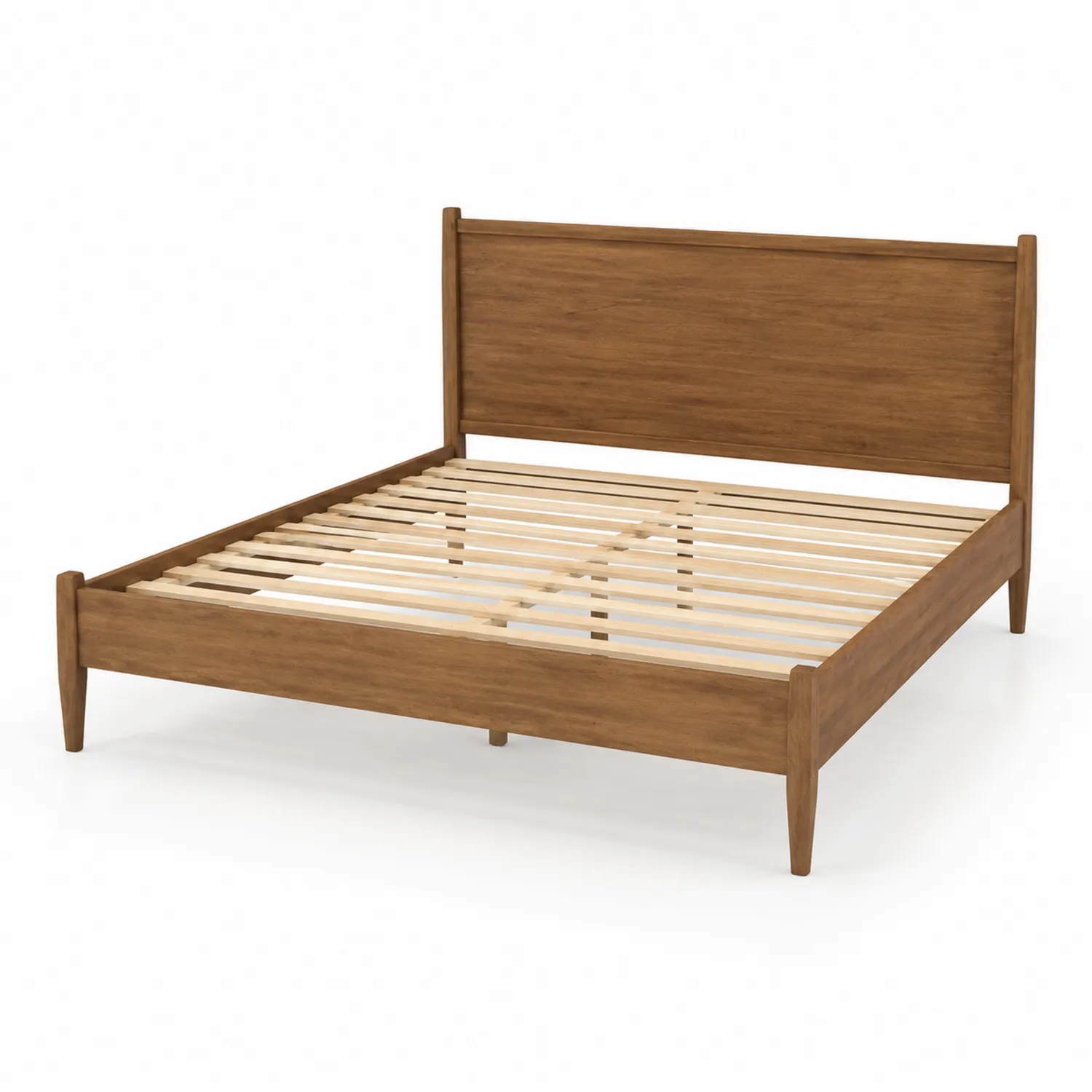 Lit en bois 140x200 cm Marron