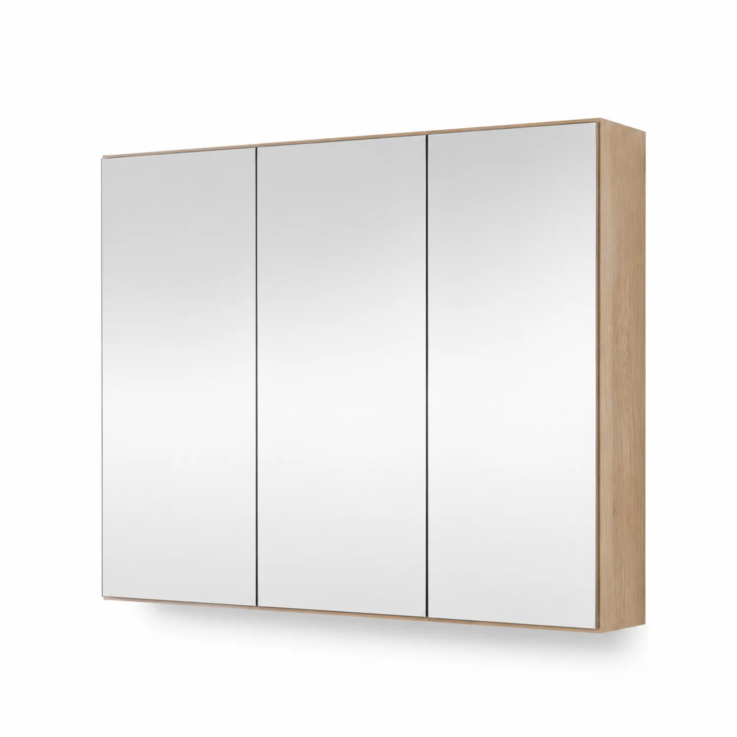 Armoire miroir de salle de bain en bois avec miroir