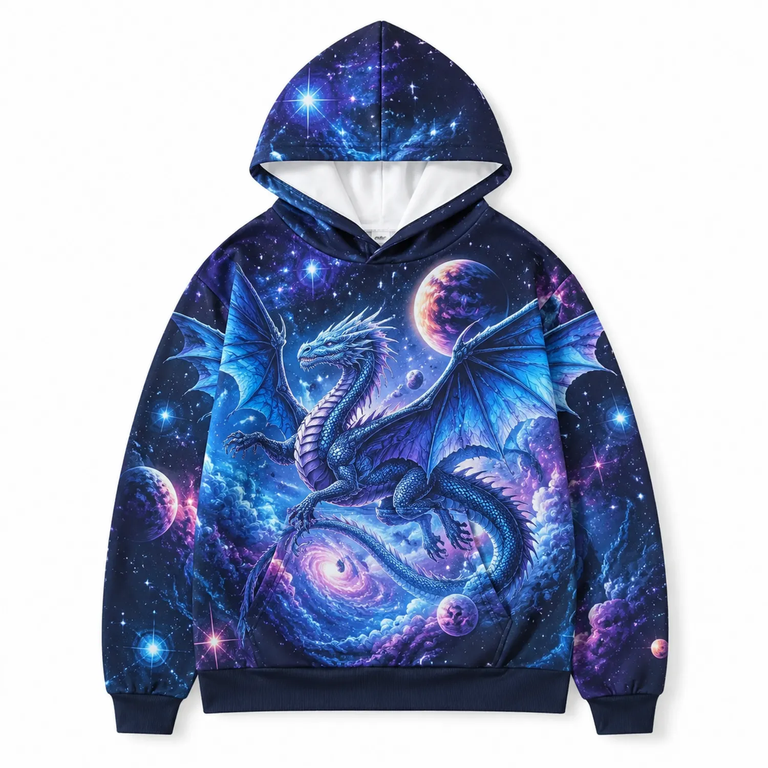 Bluza z Kapturem dla Chłopców Smok Galaxy
