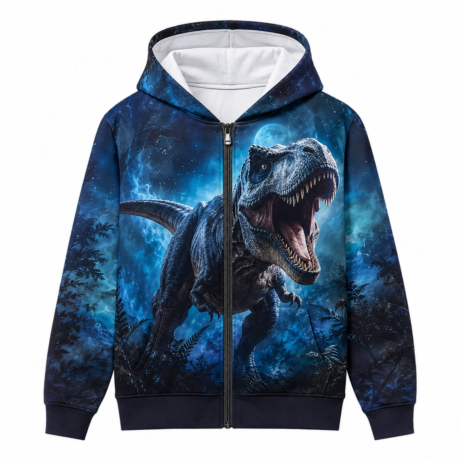 Bluza z Kapturem Dinozaur Galaxy z Zamkiem Chłopięca