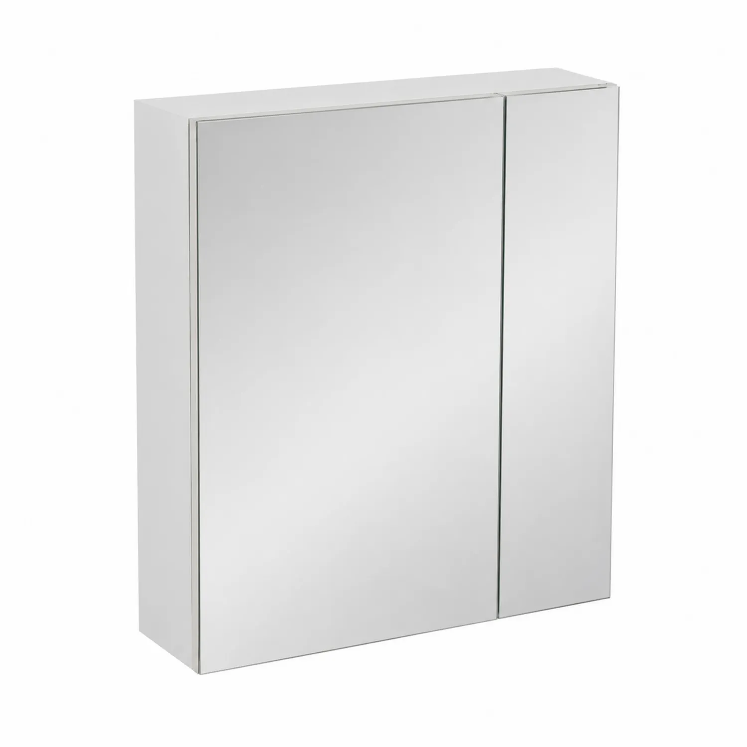 Armoire miroir en verre et MDF Blanc 60x75x15cm
