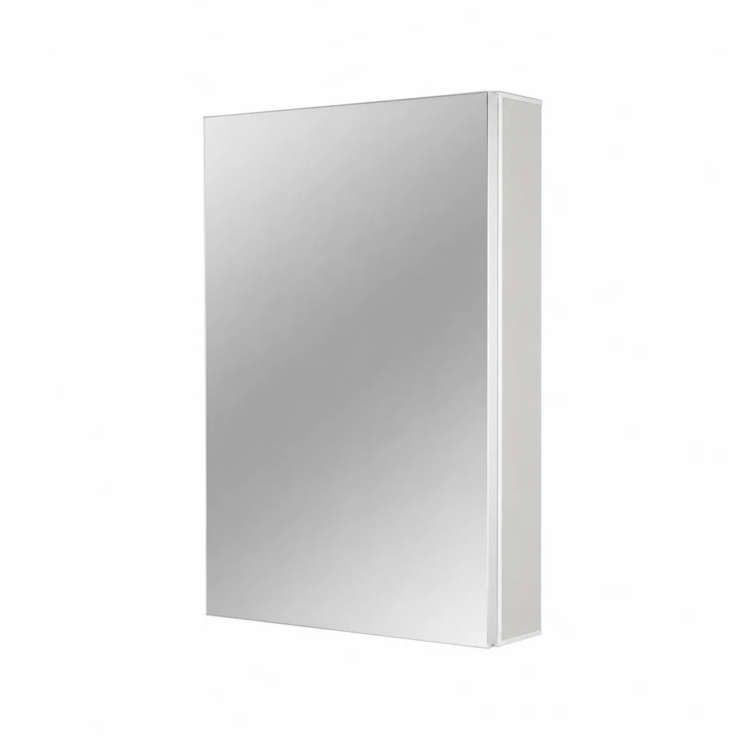 Armoire Miroir en Verre Trempé Aluminium 70x50x15cm
