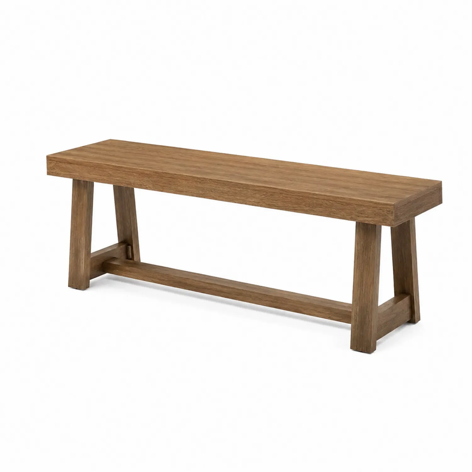 Banc en bois de chêne 120 cm Brun