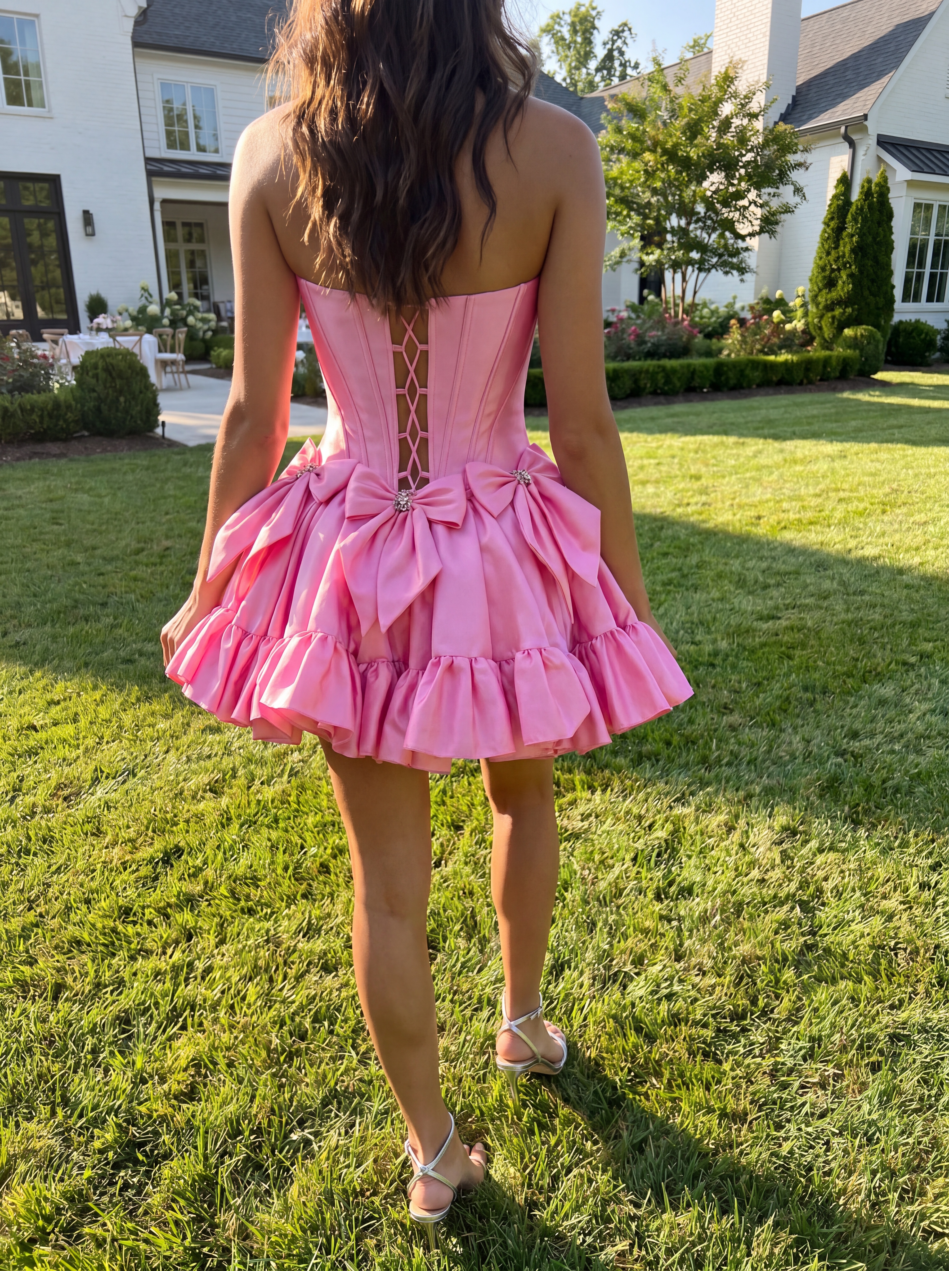Zorynnex Short Homecoming Dress with Bow Zahra Strapless Black Beaded Short Mini Party Dresses Prom Dresses for Teens Girls 2026