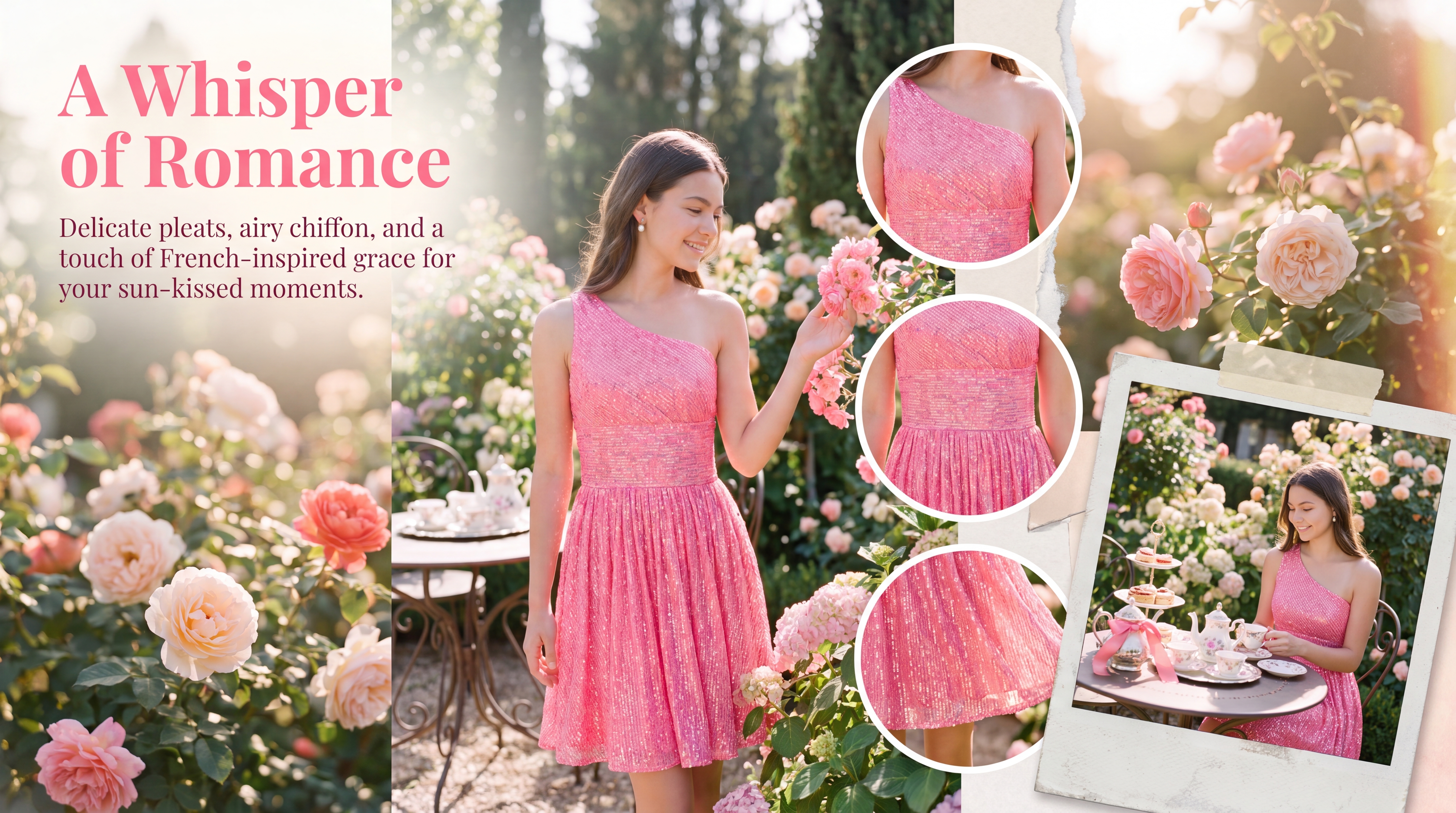 Sequined A-Line Mini One-Shoulder Design Homecoming Dresses for Teens Girls 2026 Larissa Zorynnex