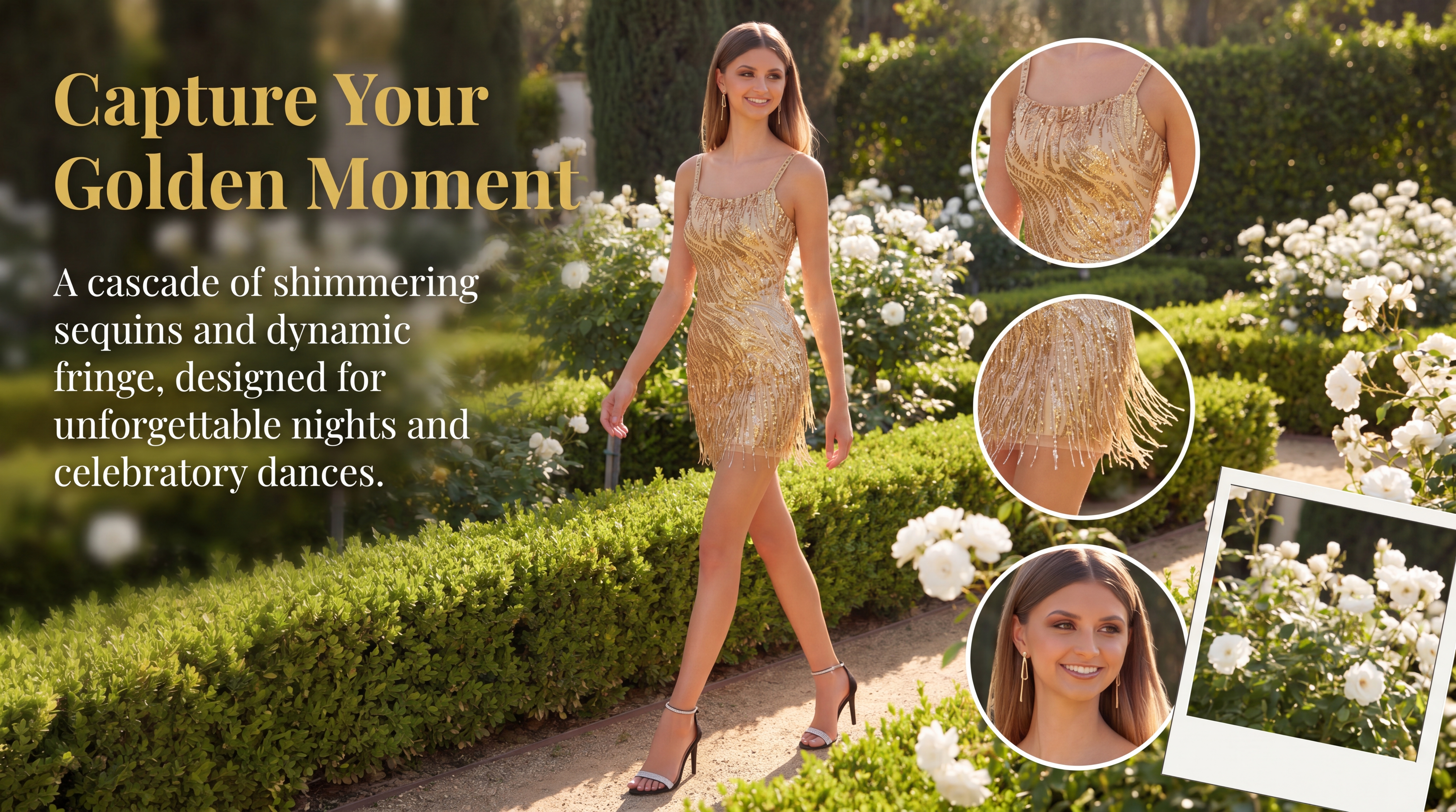 Zorynnex Mini Party Dresses with Tassel Avery Gold Sparkly Sheath Spaghetti Straps Short Homecoming Dresses Prom Dresses for Teens Girls 2026