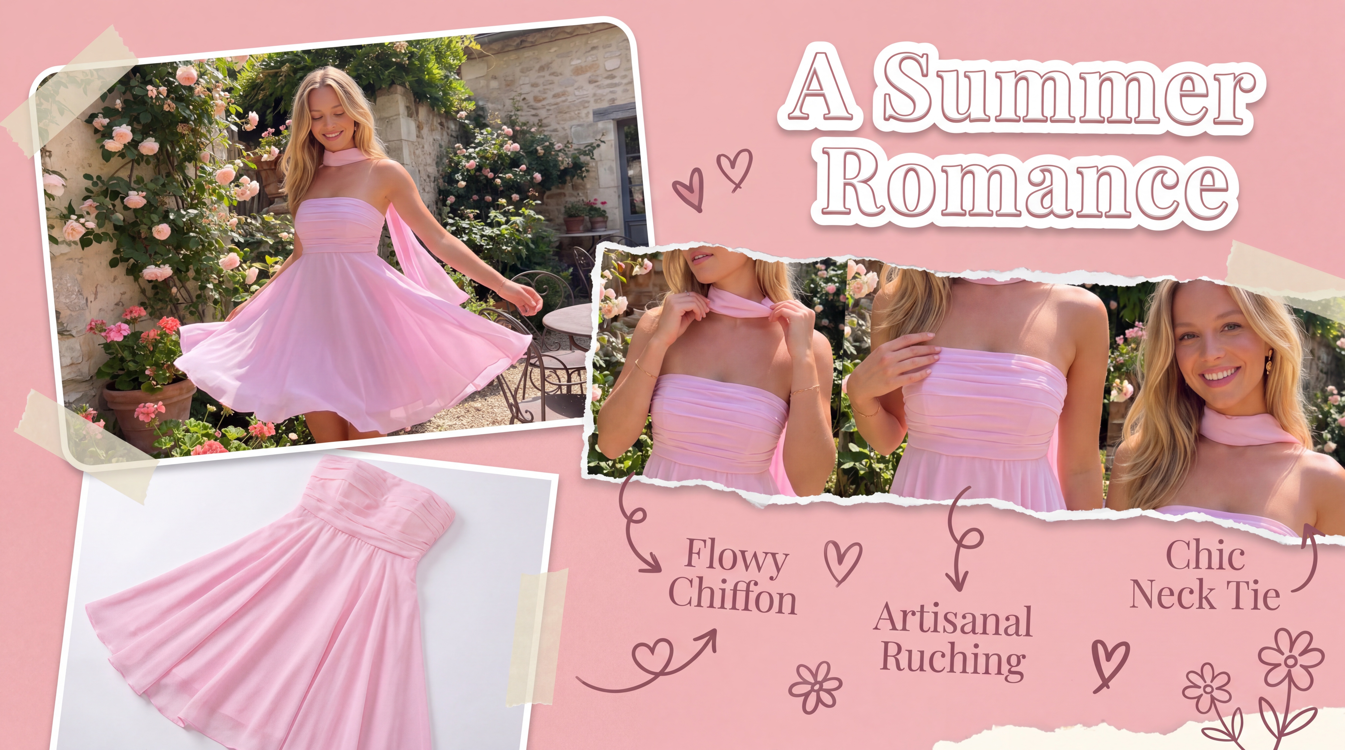 Strapless Chiffon A-Line Homecoming Dresses with Scarf Cassiopeia Zorynnex