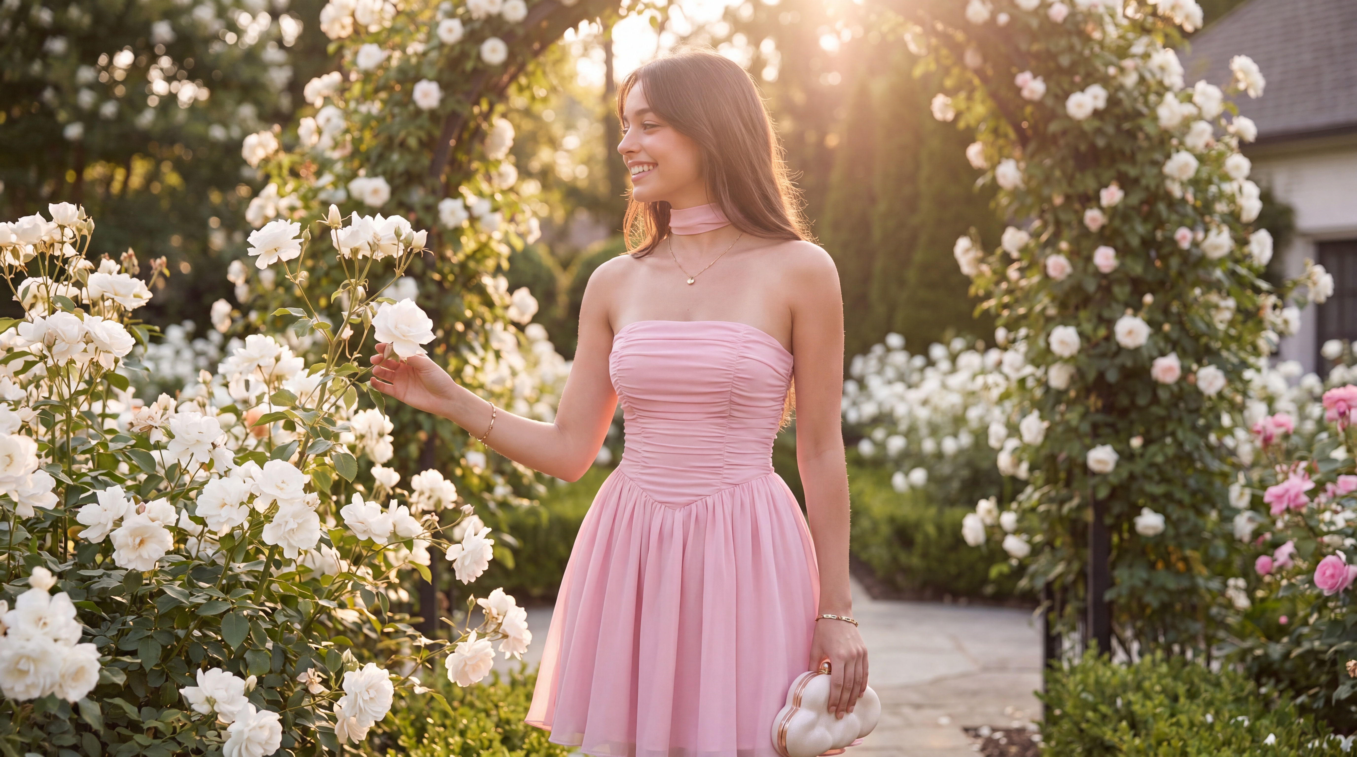 Strapless Chiffon A-Line Homecoming Dresses with Scarf Cassiopeia Zorynnex