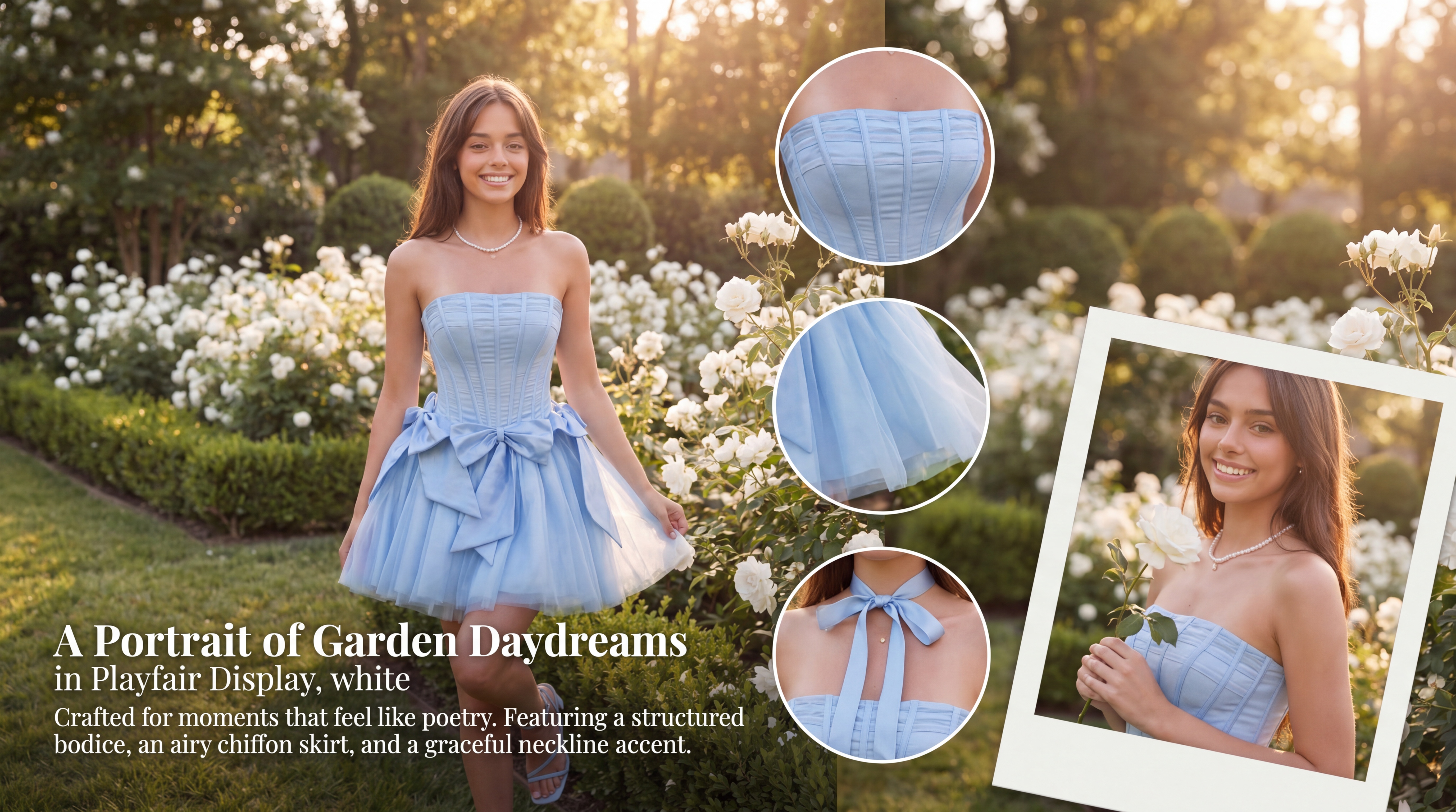 Short A-Line Tulle Homecoming Dress with Strapless Corset and Bow Melania Zorynnex
