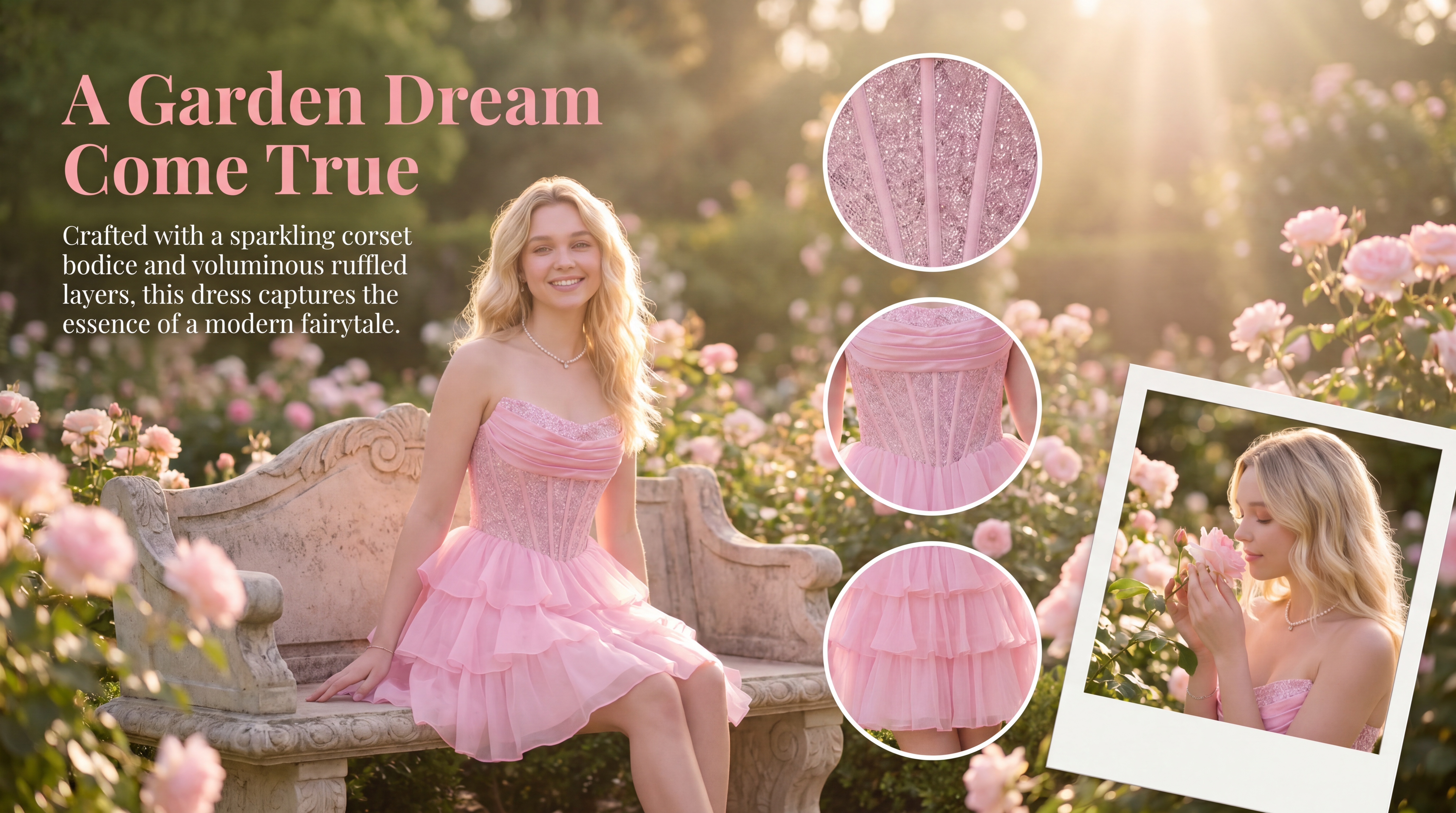Strapless A-Line Chiffon Mini Beaded Ruffled Homecoming Dress for Teens Girls 2026 Veronica Zorynnex