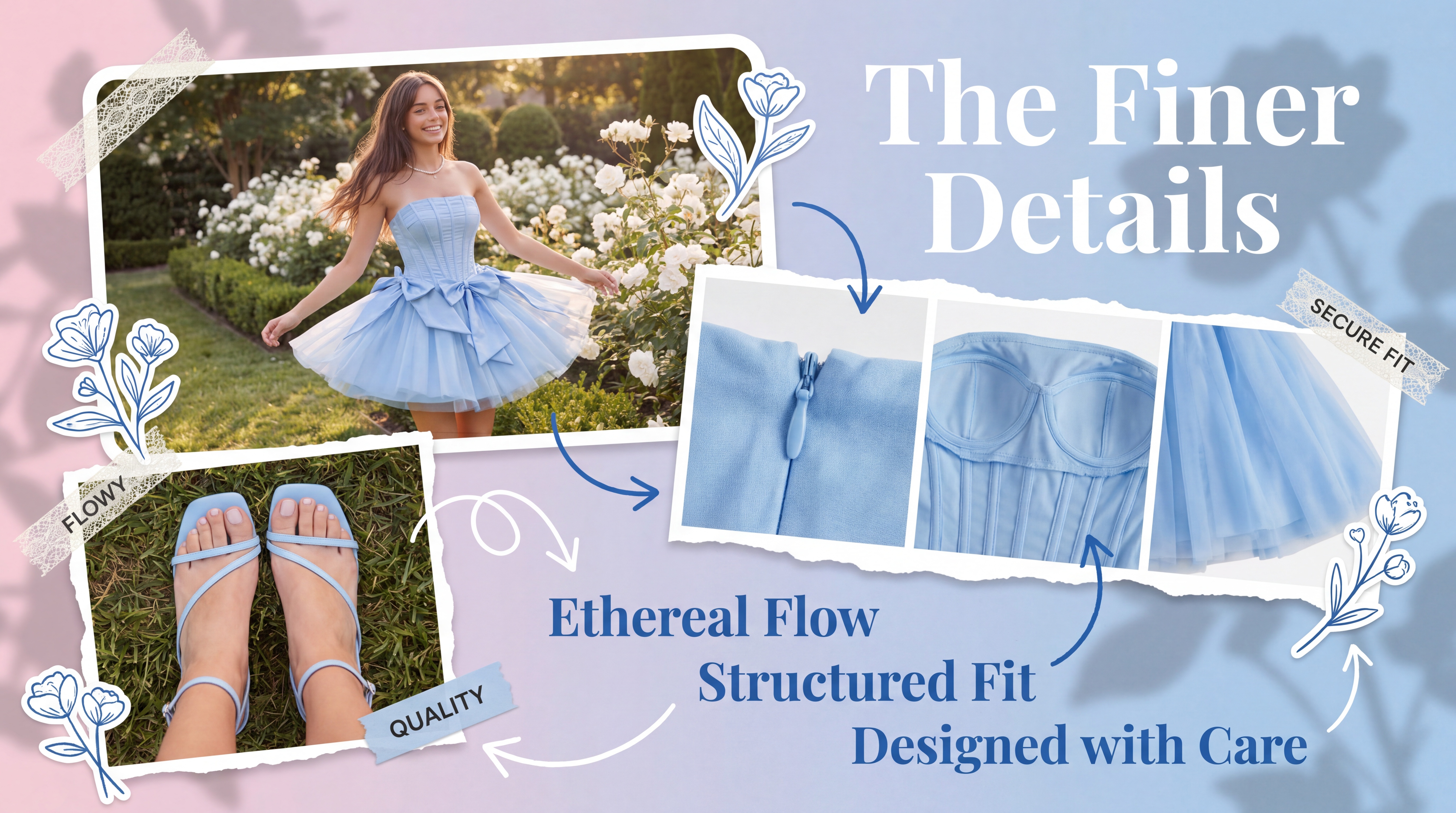 Short A-Line Tulle Homecoming Dress with Strapless Corset and Bow Melania Zorynnex