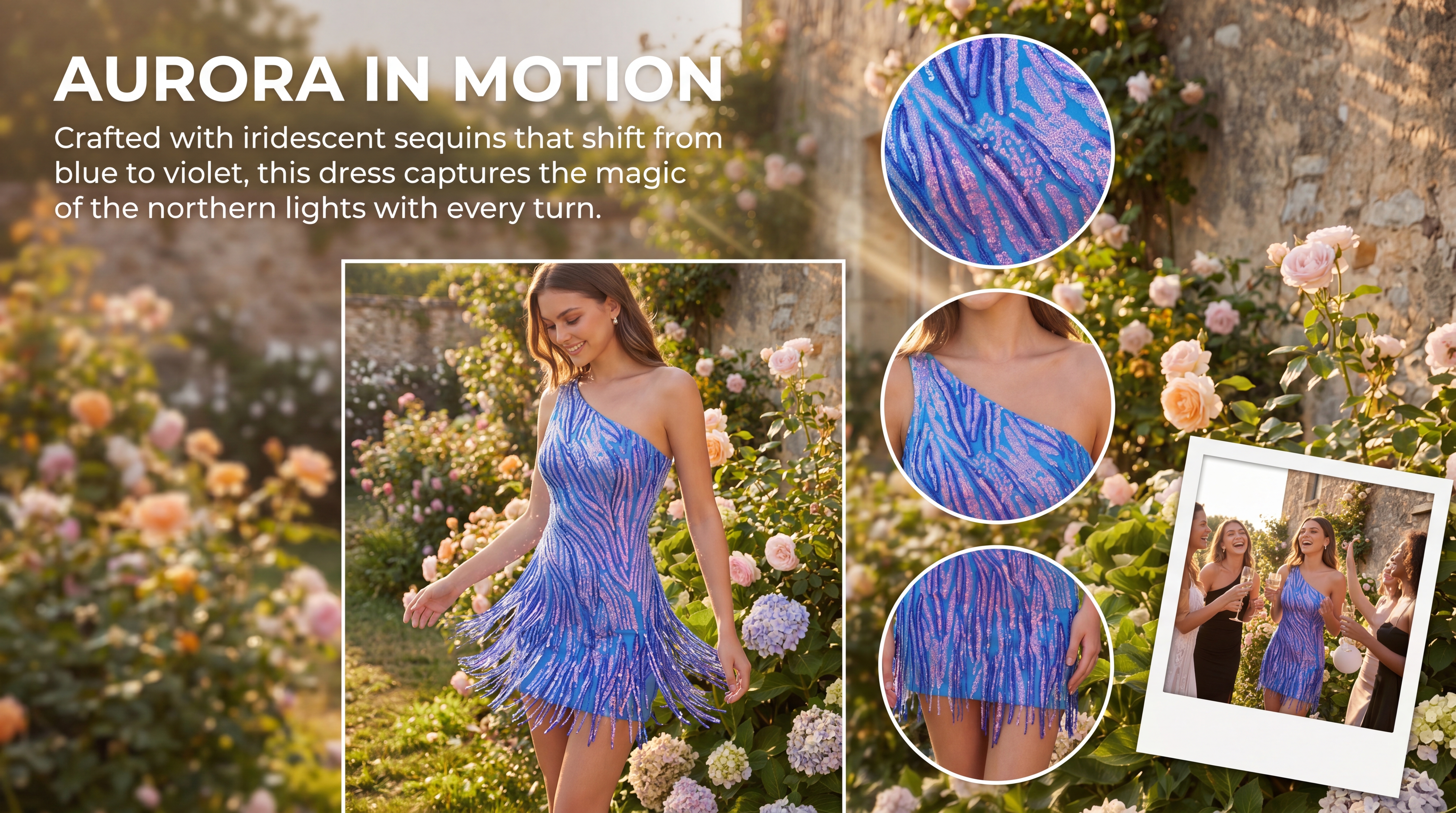 Zorynnex Sequins Mini Homecoming&Party Dresses with Fringes Sparkly Blue One Shoulder Isadora Short Prom Dresses for Teens Girls 2026
