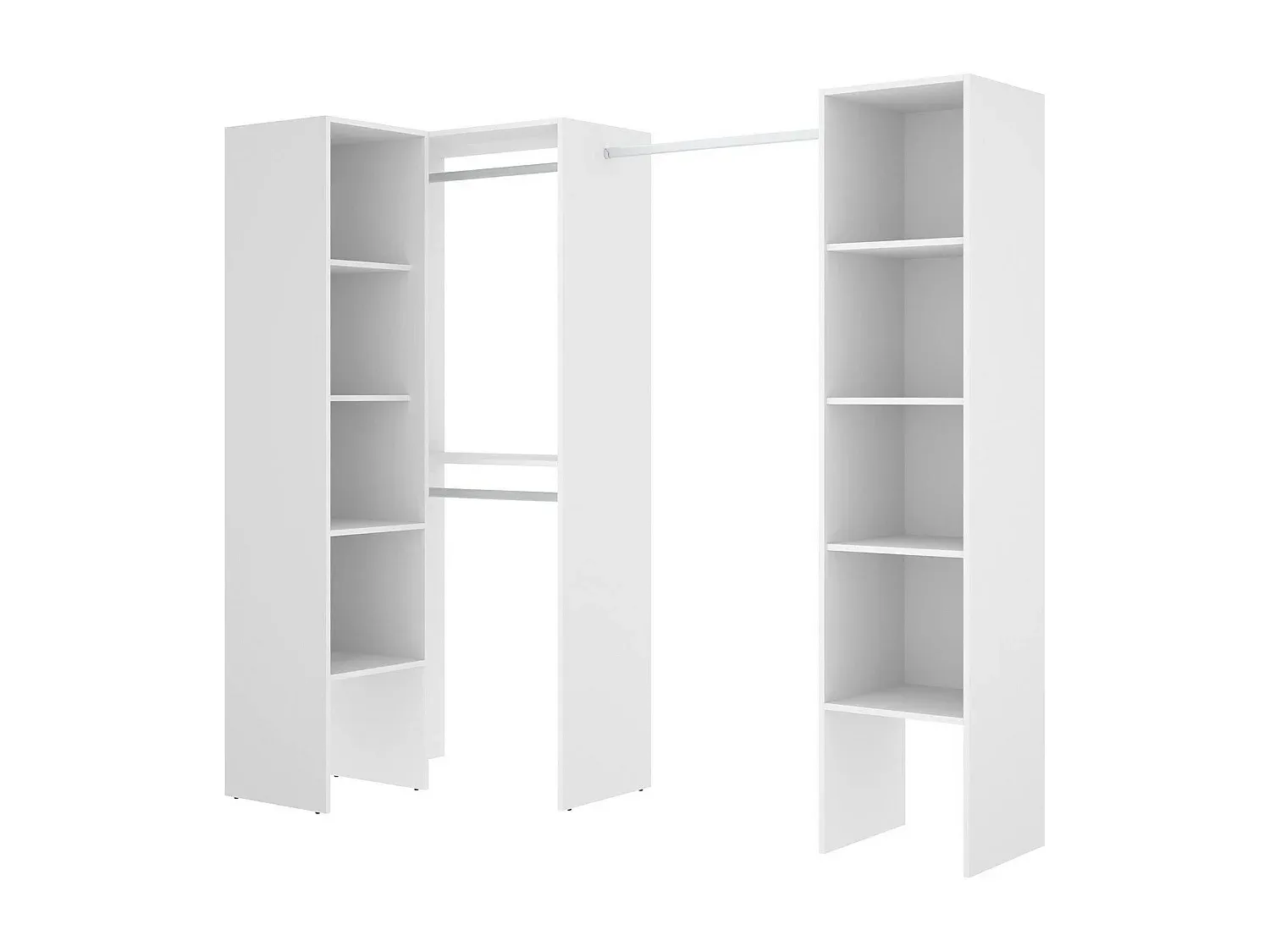 Schlafzimmer,Schlafzimmermöbel,Offener Kleiderschrank-Nestalumeo