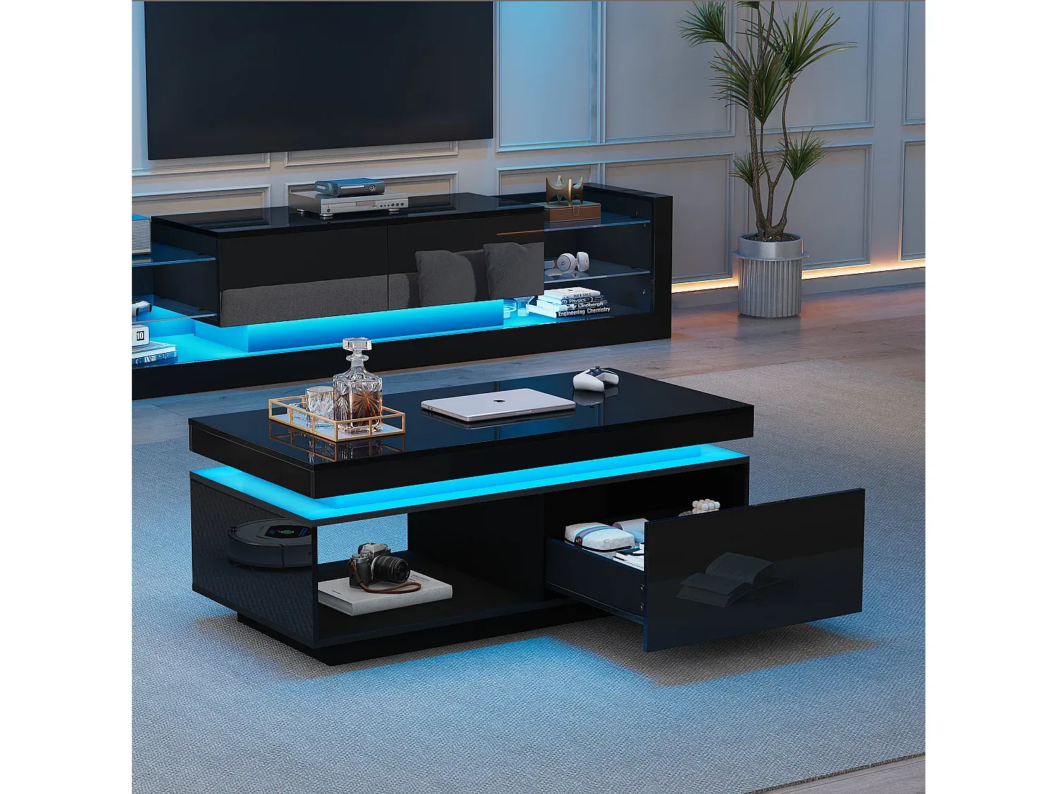 Wohnzimmer und Flur,Wohnzimmermöbel,TV-Board-Nestalumeo